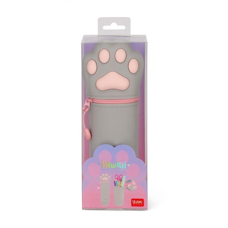 Silicone pen case, Kawaii, Kitty/Paw - 4