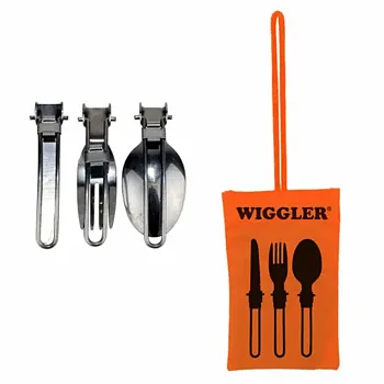 Wiggler Bestickset fällbara, rostfritt stål