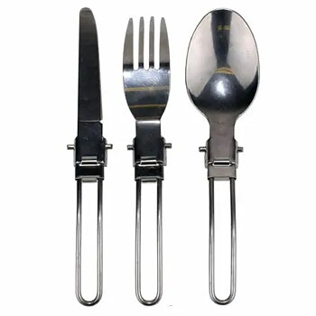 Wiggler Bestickset fällbara, rostfritt stål
