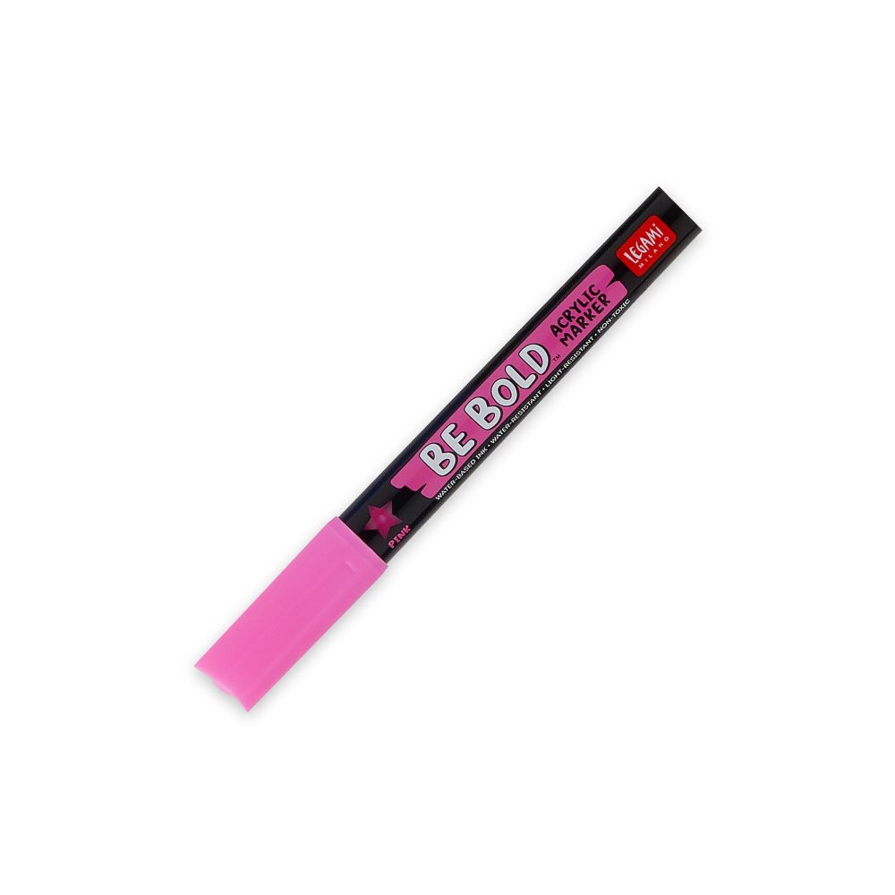 Be bold, Akryl marker, Pink