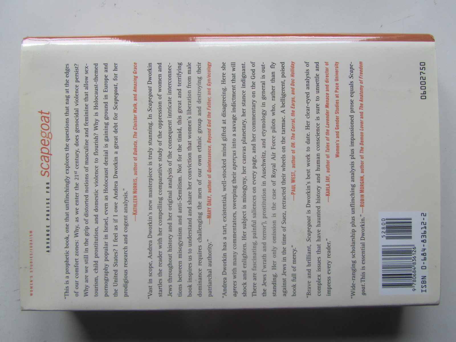 Andrea Dworkin : Scapegoat: The Jews, Israel, and Women's Liberation - 2