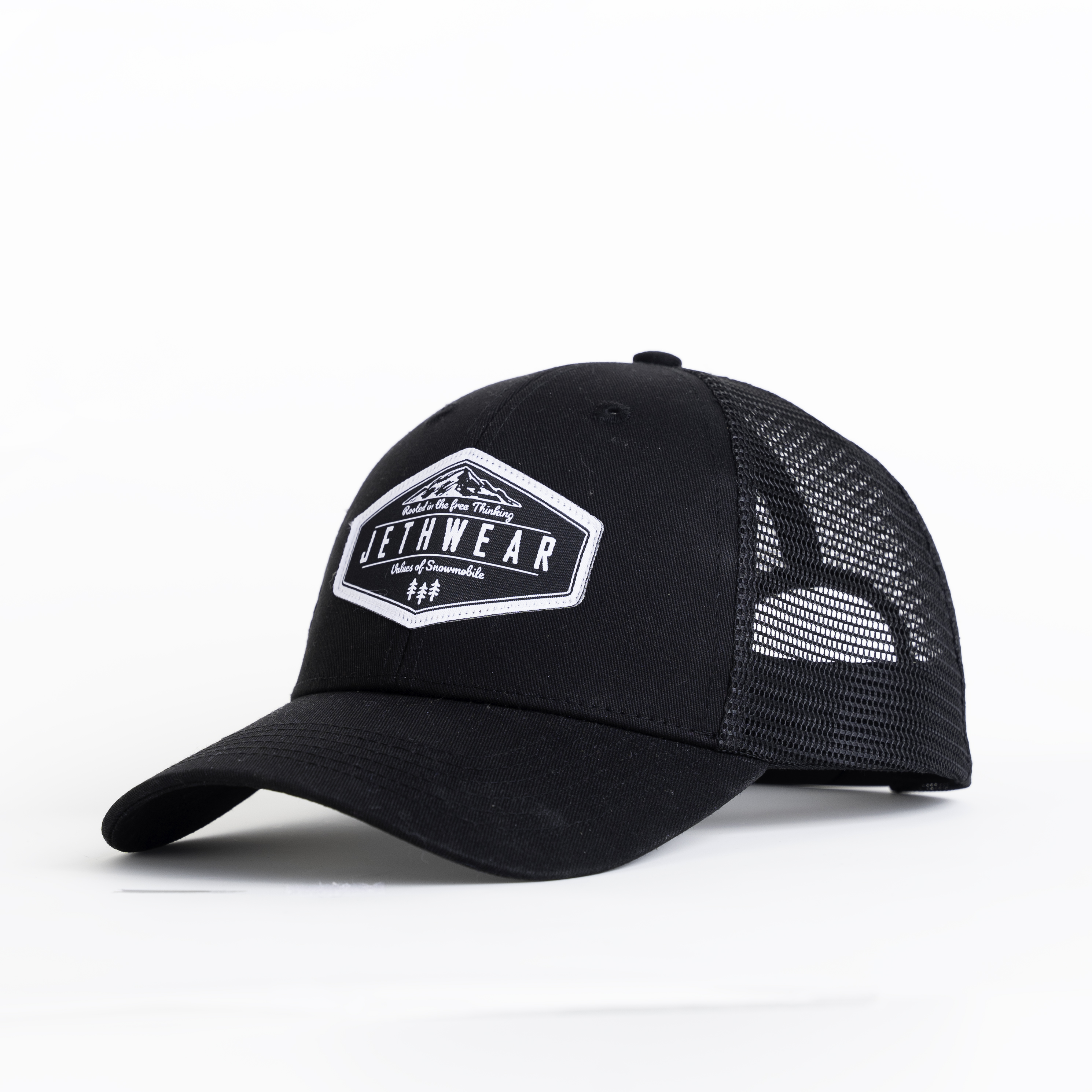 Jethwear Trucker Cap - Rooted Black / White