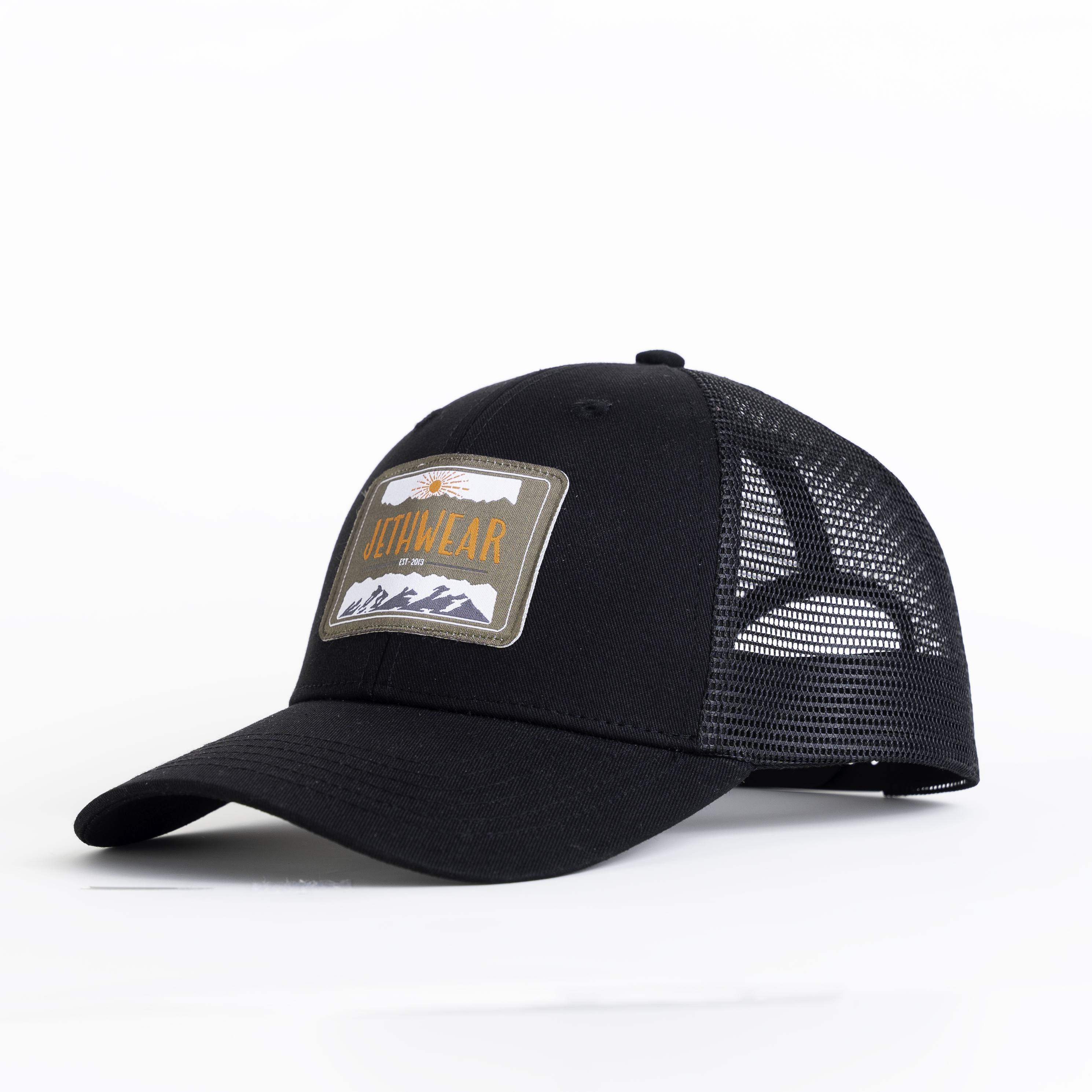 Jethwear Trucker Cap - Sunrise Black / Green