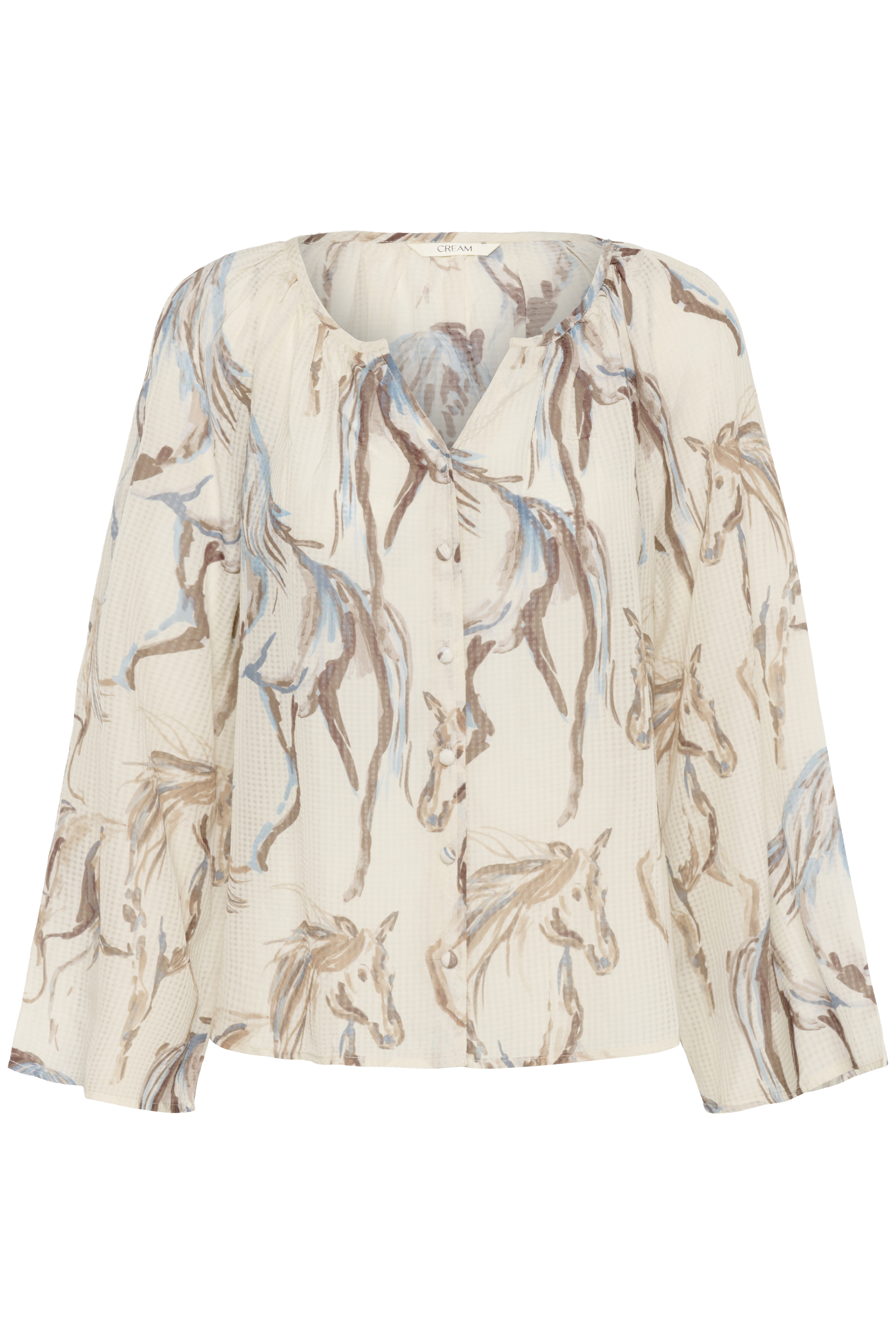 CRVilma Shirt Blue Horse Mönstrad Blus - 3