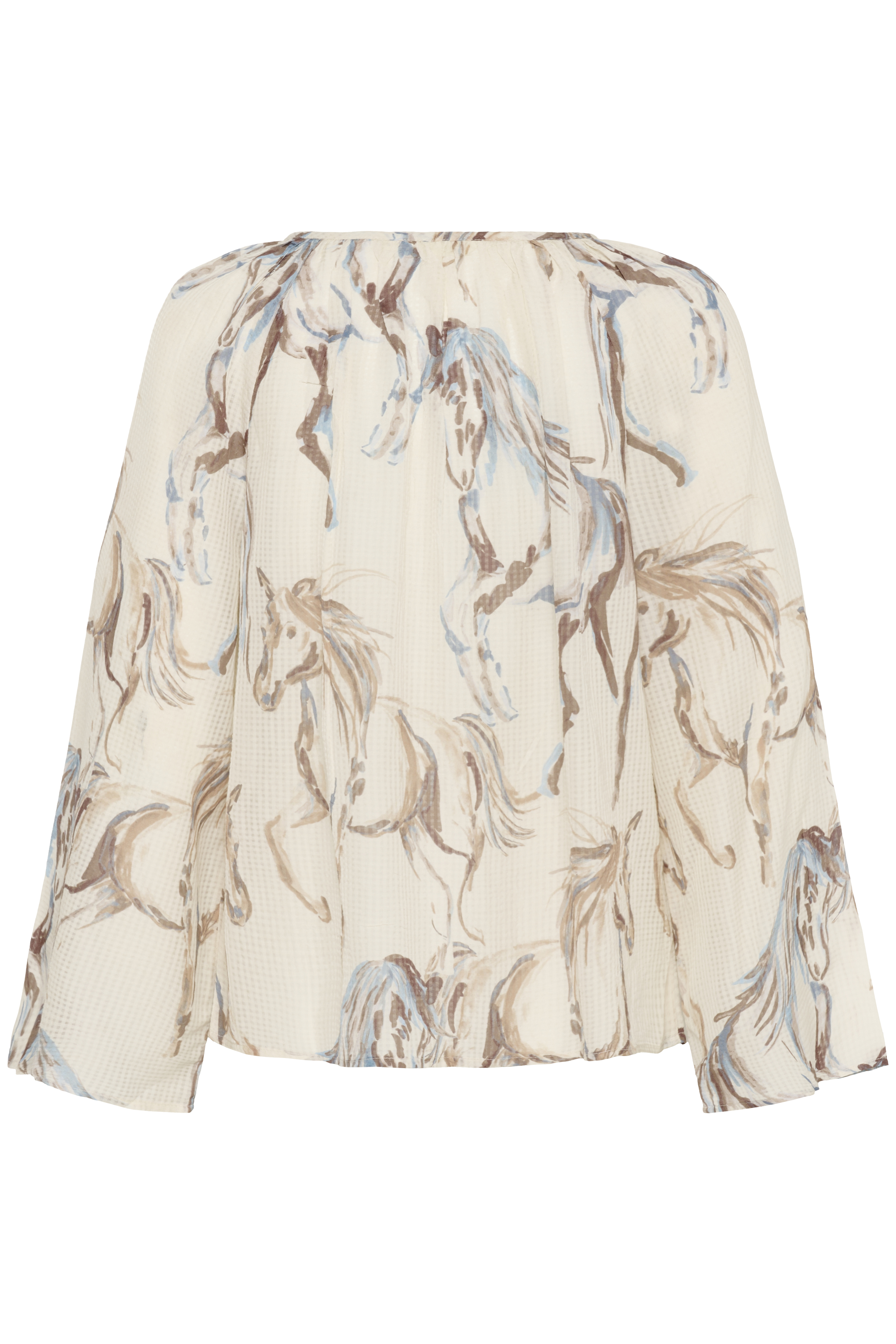 CRVilma Shirt Blue Horse Mönstrad Blus