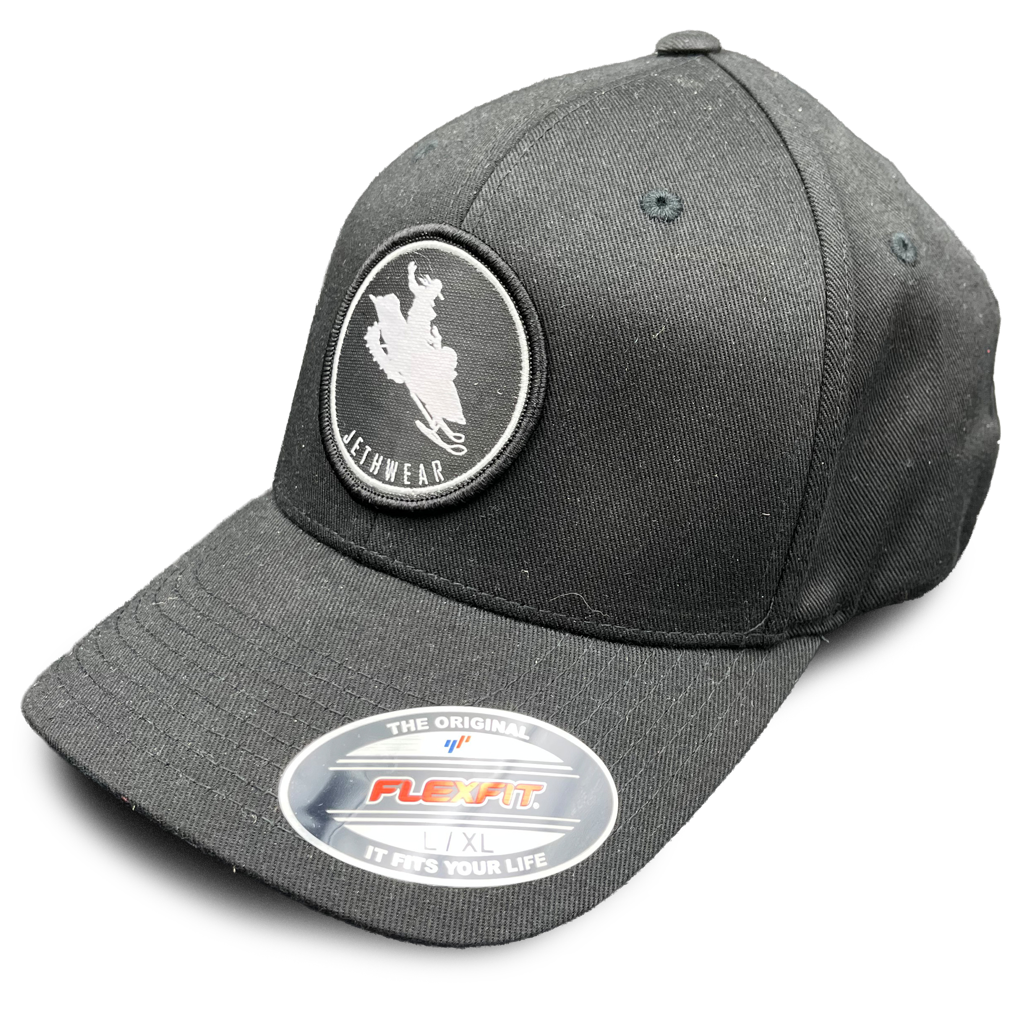 Jethwear FlexFit Cap - Tame The Wild Black / White