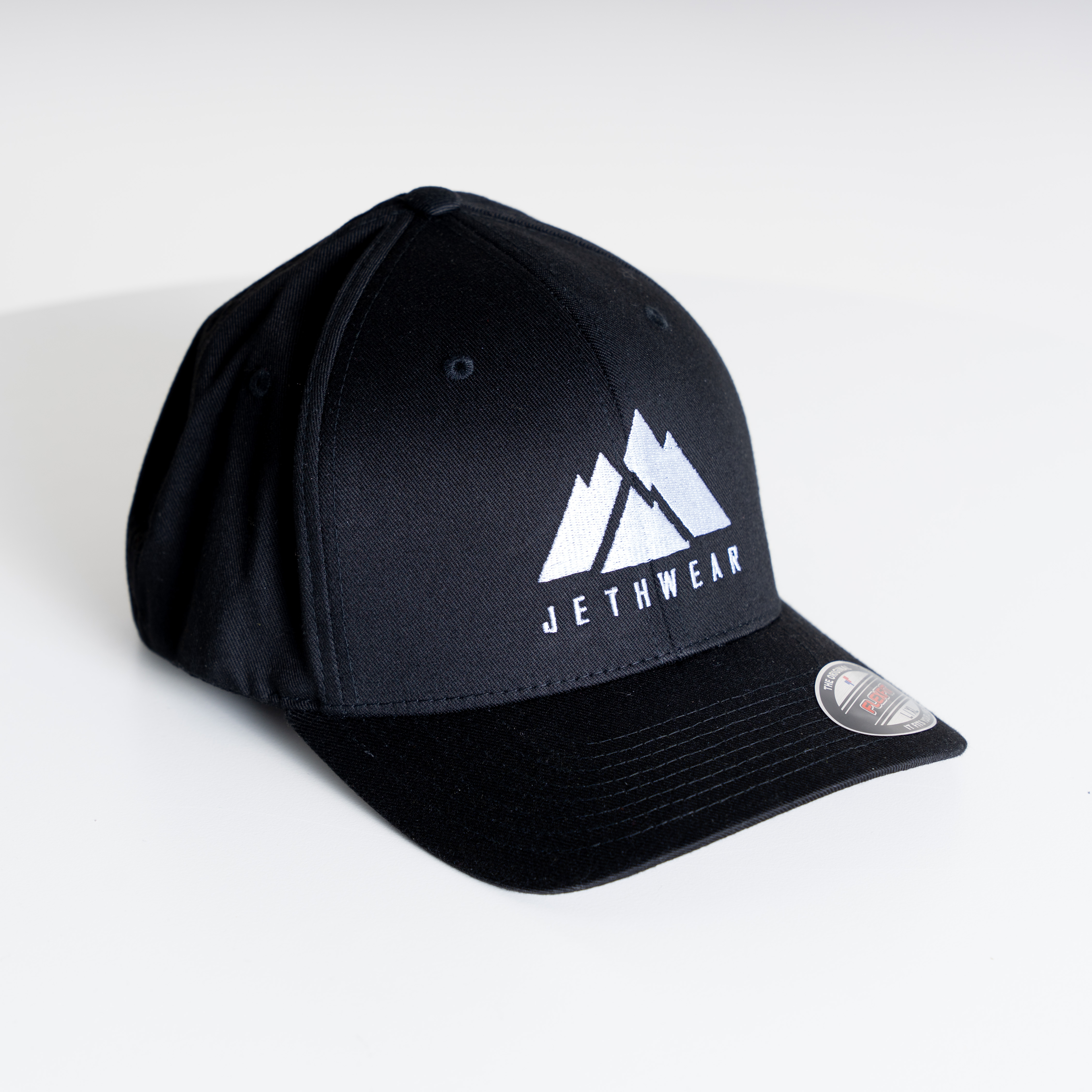 JethWear FlexFit Cap - Mountain Black / White