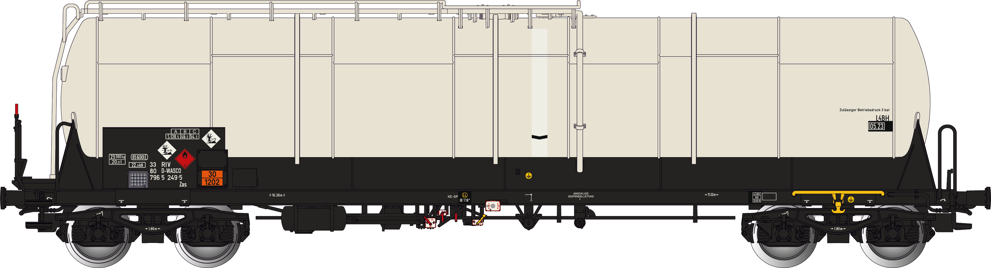 Tankvagn Zas, D-WASCO, Ep VI