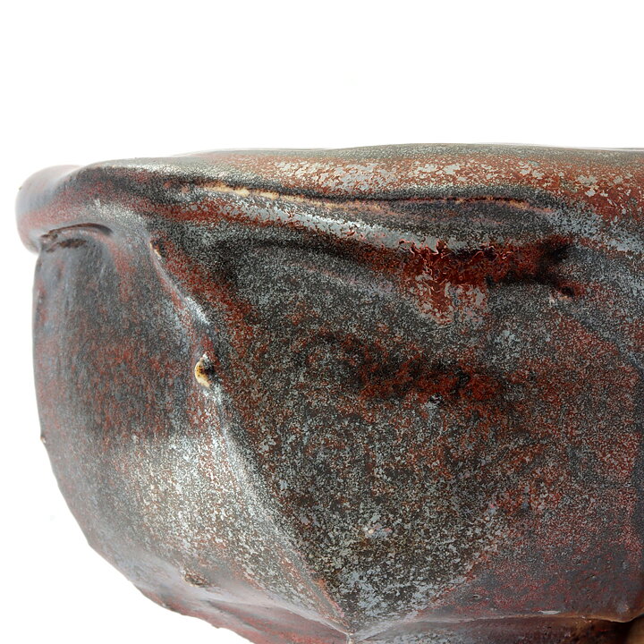 Isak Isaksson (2000s) Unique Chawan Bowl with Black/Red Glaze 11 cm #31
