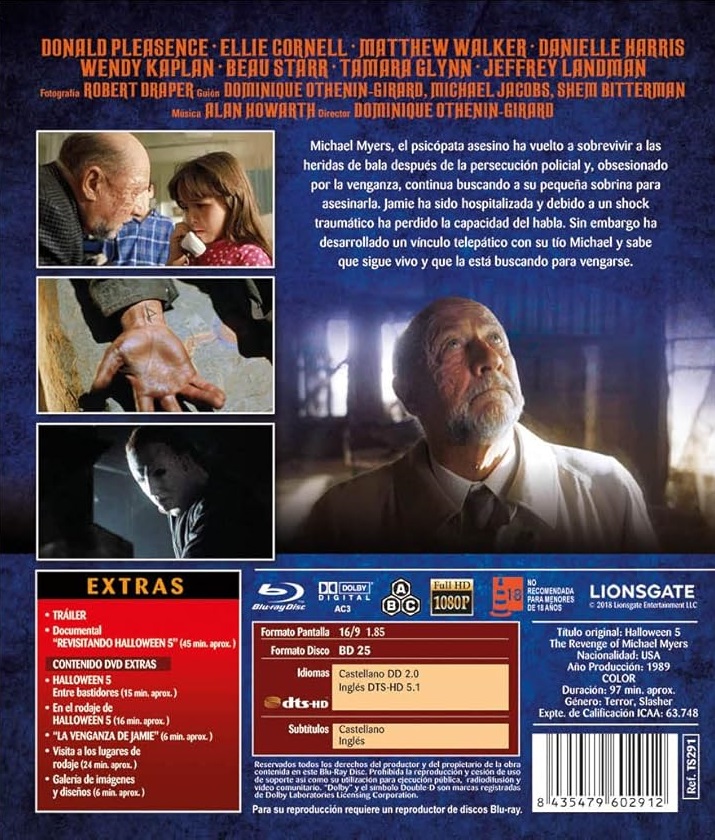 Halloween 5 (ej svensk text) (Blu-ray + DVD Extramaterial) - 2