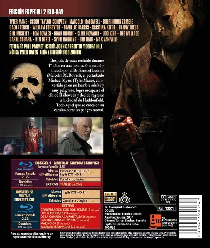 Halloween (2007) (Theatrical & Director's Cut) (2-disc) (ej svensk text) (Blu-ray) - 2