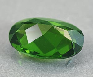 Gema de diópsido de cromo natural suelta calibrada de 7 x 5 mm de alta calidad - 2