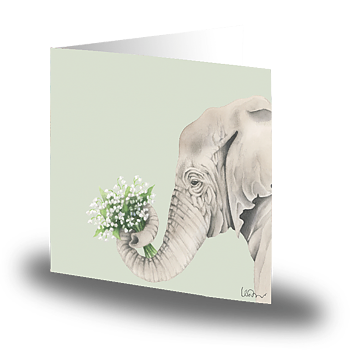Cards By Jojo Elefant Litet Kort