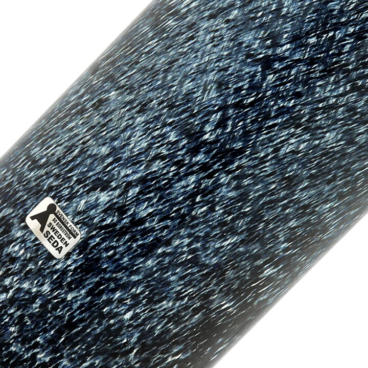 Bo Borgström (Oxid 1960s) Blue Cylinder Vase with Folded Top 25 cm (2)