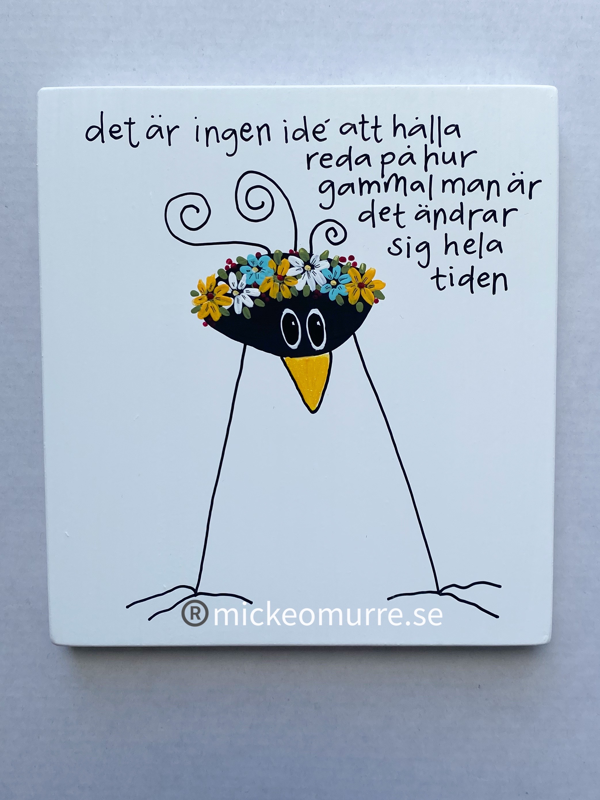 Det är ingen idé att hålla reda på hur gammal man är det ändrar sig hela tiden