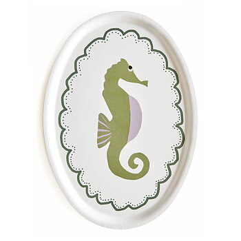 Seahorse  Oval Serving Tray - 31x22cm