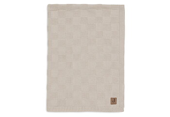 Jollein Filt 75x100cm Box Knit Warm Sand GOTS