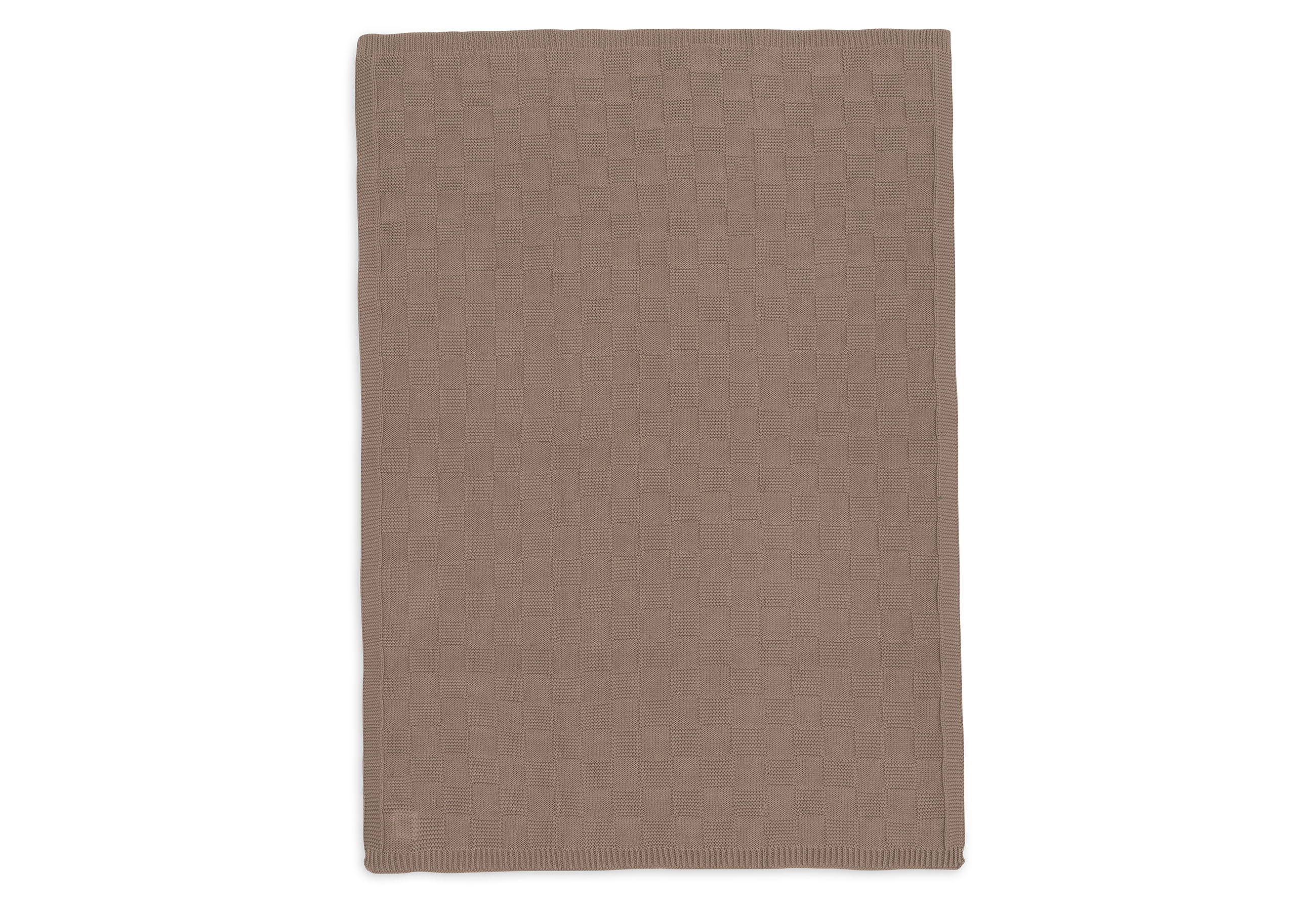 Jollein Filt 75x100cm Box Knit Milky Coffee GOTS - 2