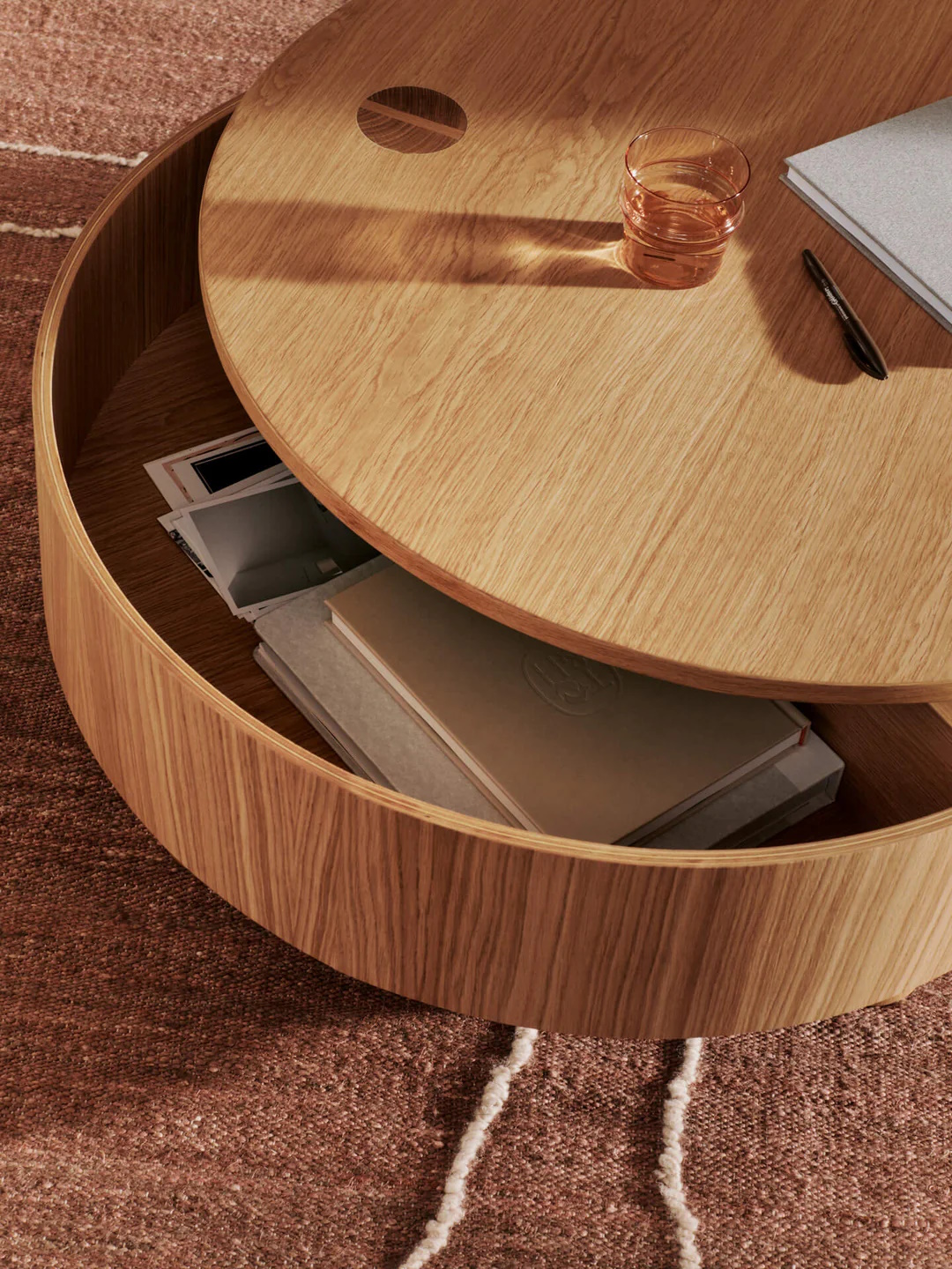 Olles förvaringsbord runt 80 cm Ferm Living - 3