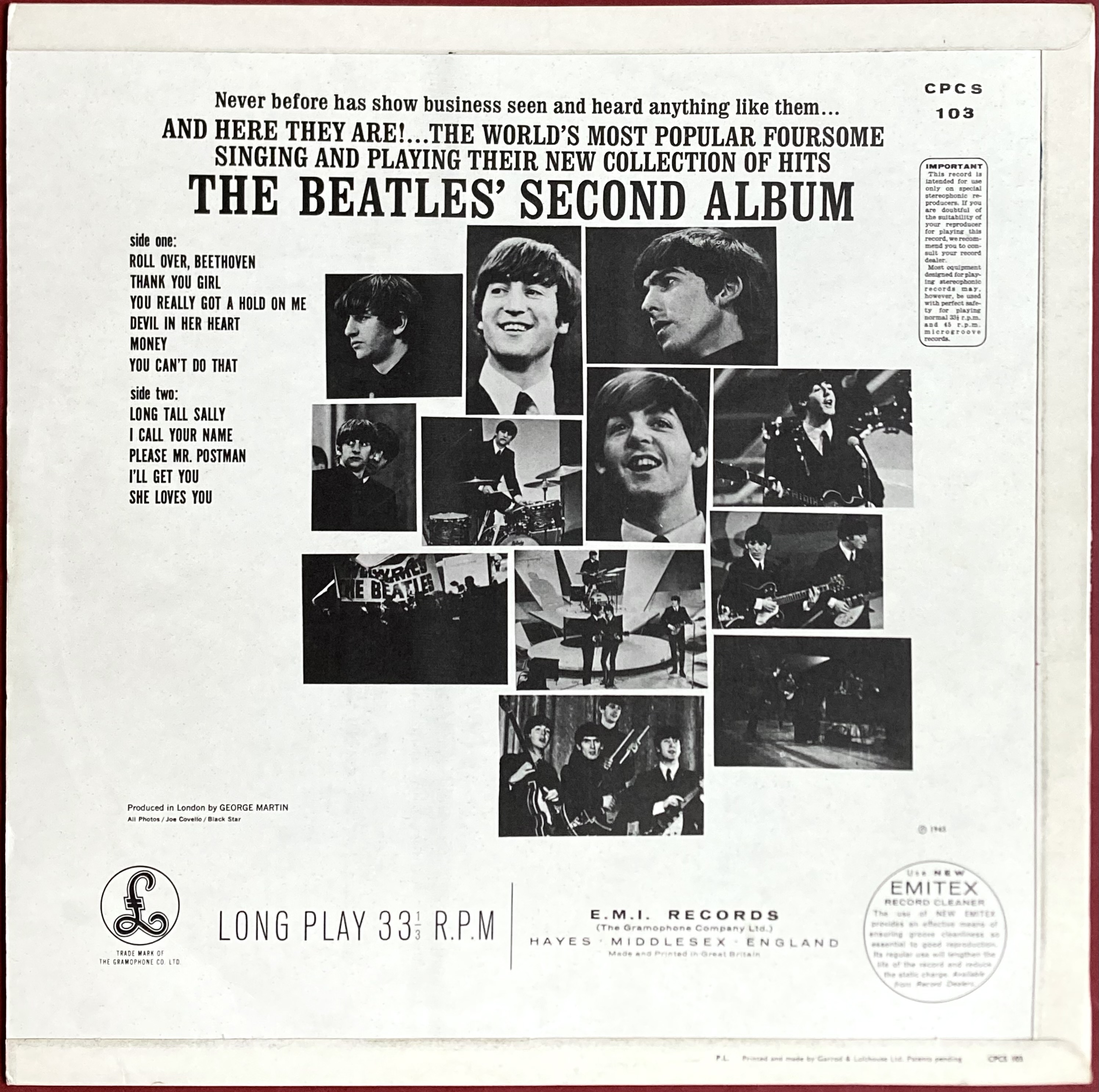BEATLES - Second album UK-orig Export LP 1966 - 4