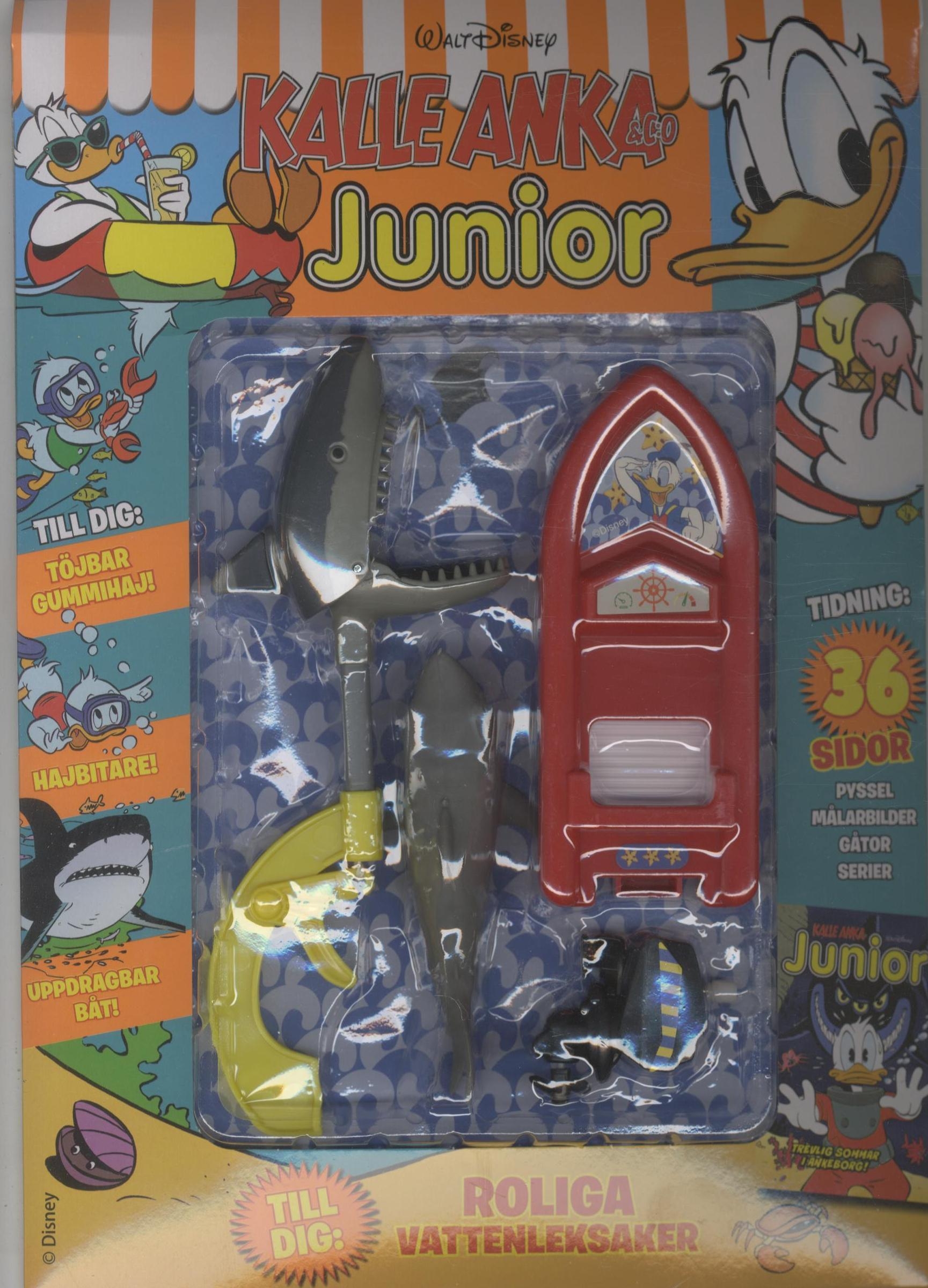Tidningspåse nr 3 2025, Kalle Anka Junior med roliga vattenleksaker