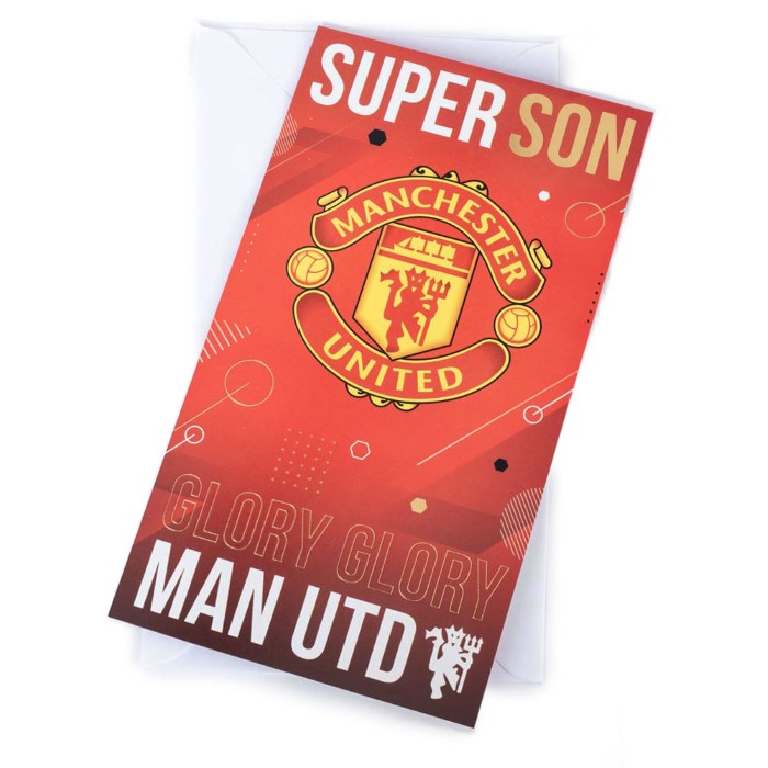Manchester United Födelsedagkort Son 