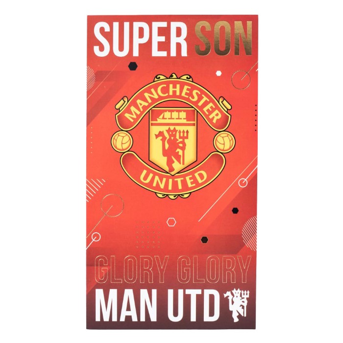Manchester United Födelsedagkort Son  - 4