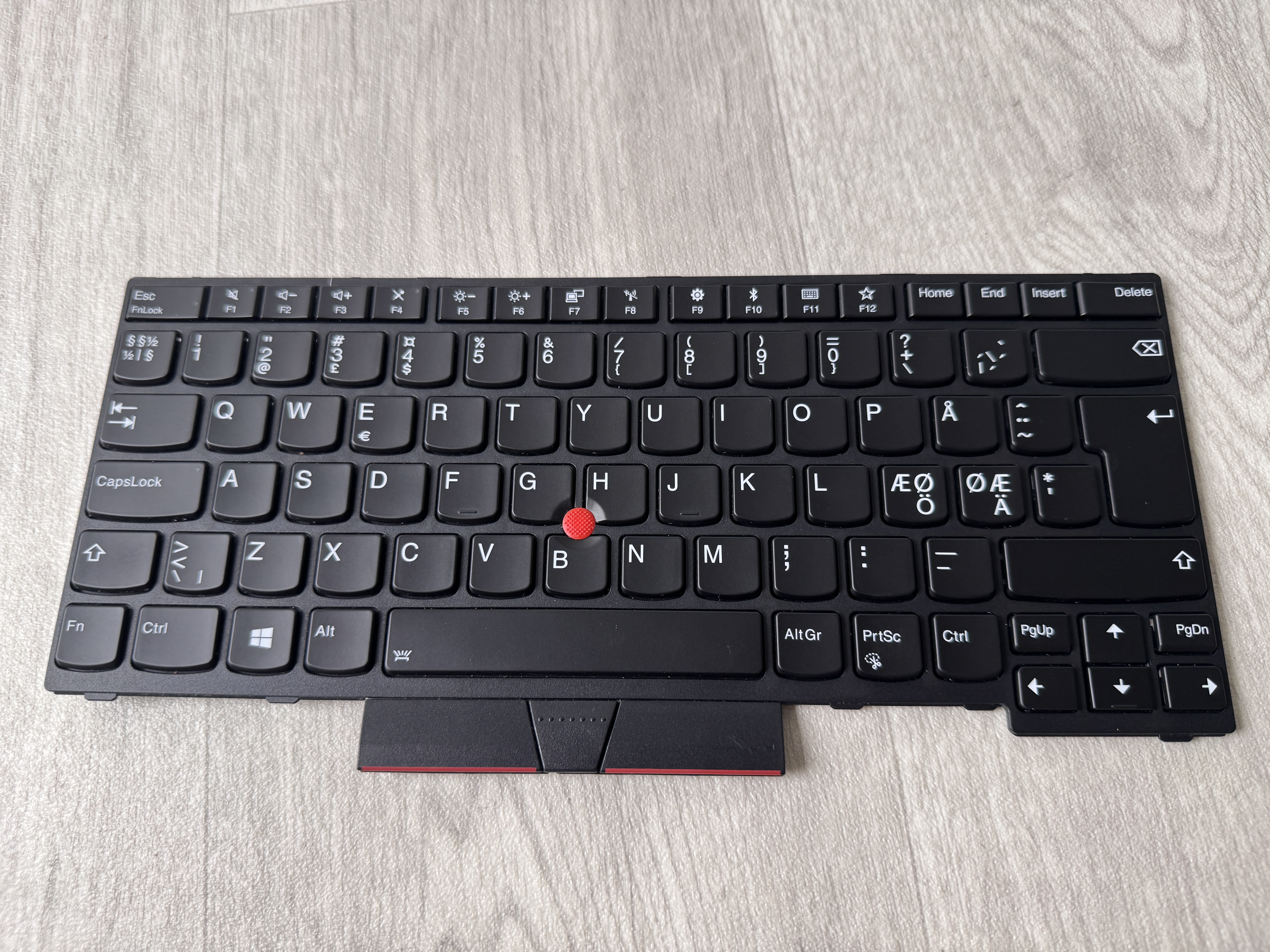 Lenovo Nordic Keyboard Thinkpad E480 E490 L380 L390 L480 T480s T490 P43S Tangentbord FRU 01YP479