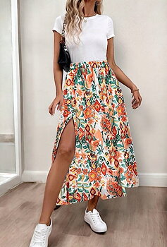 Skirt latino orange