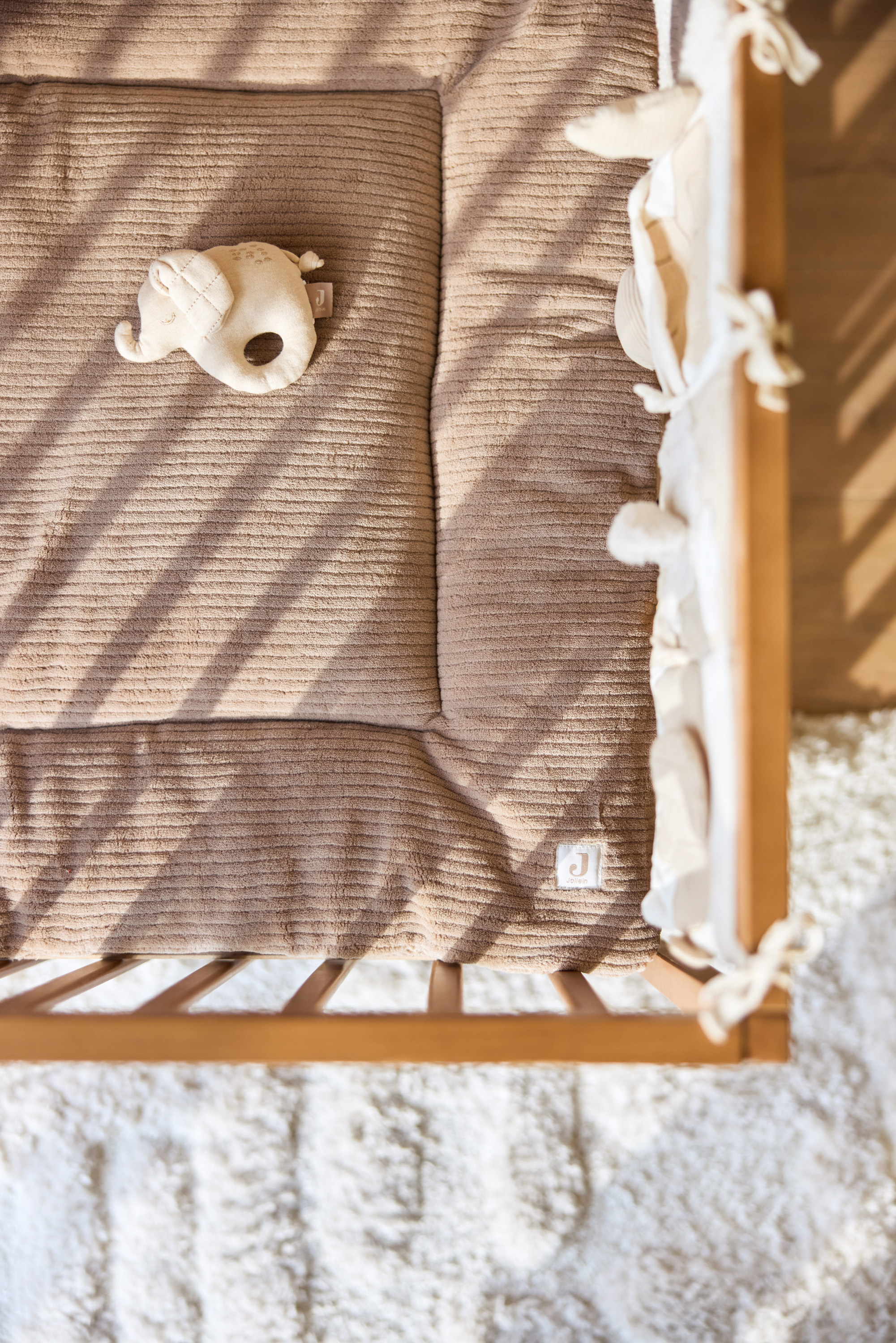Jollein Lekmatta 75x95cm Cloudy Rib Milky Coffee - 6