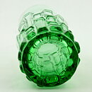 Bo Borgström (Bark 1960s) Green Vase with Linear Relief Sections 21 cm