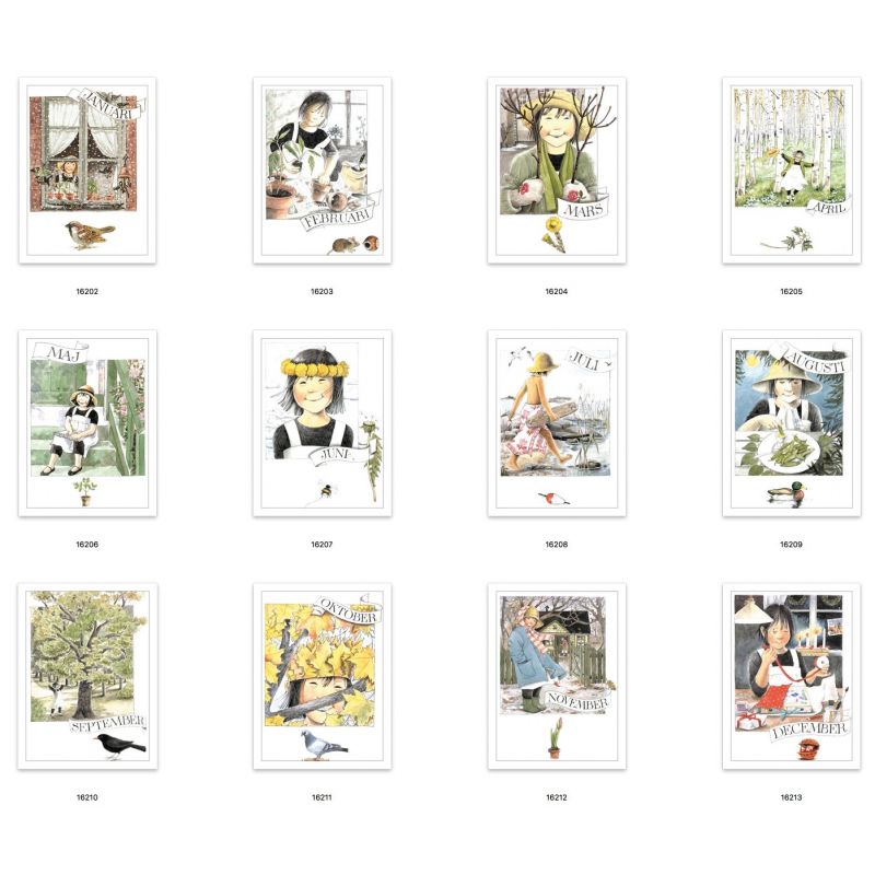 Vykort  Månadsbilder     Lena Andersson          Välj månad  - 13