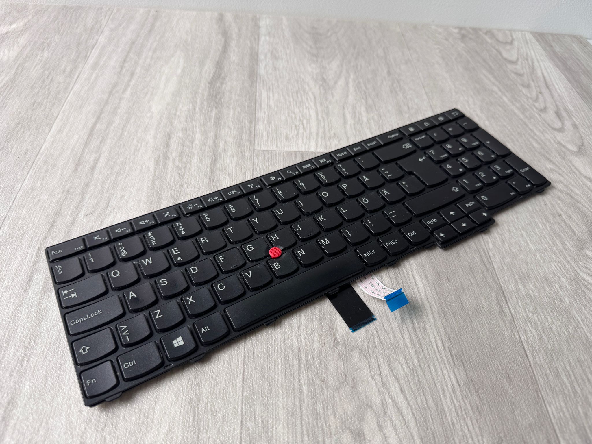 Lenovo Swedish Keyboard W540 W541 W550 W550s T540 T540P T550 T560 P50s Tangentbord