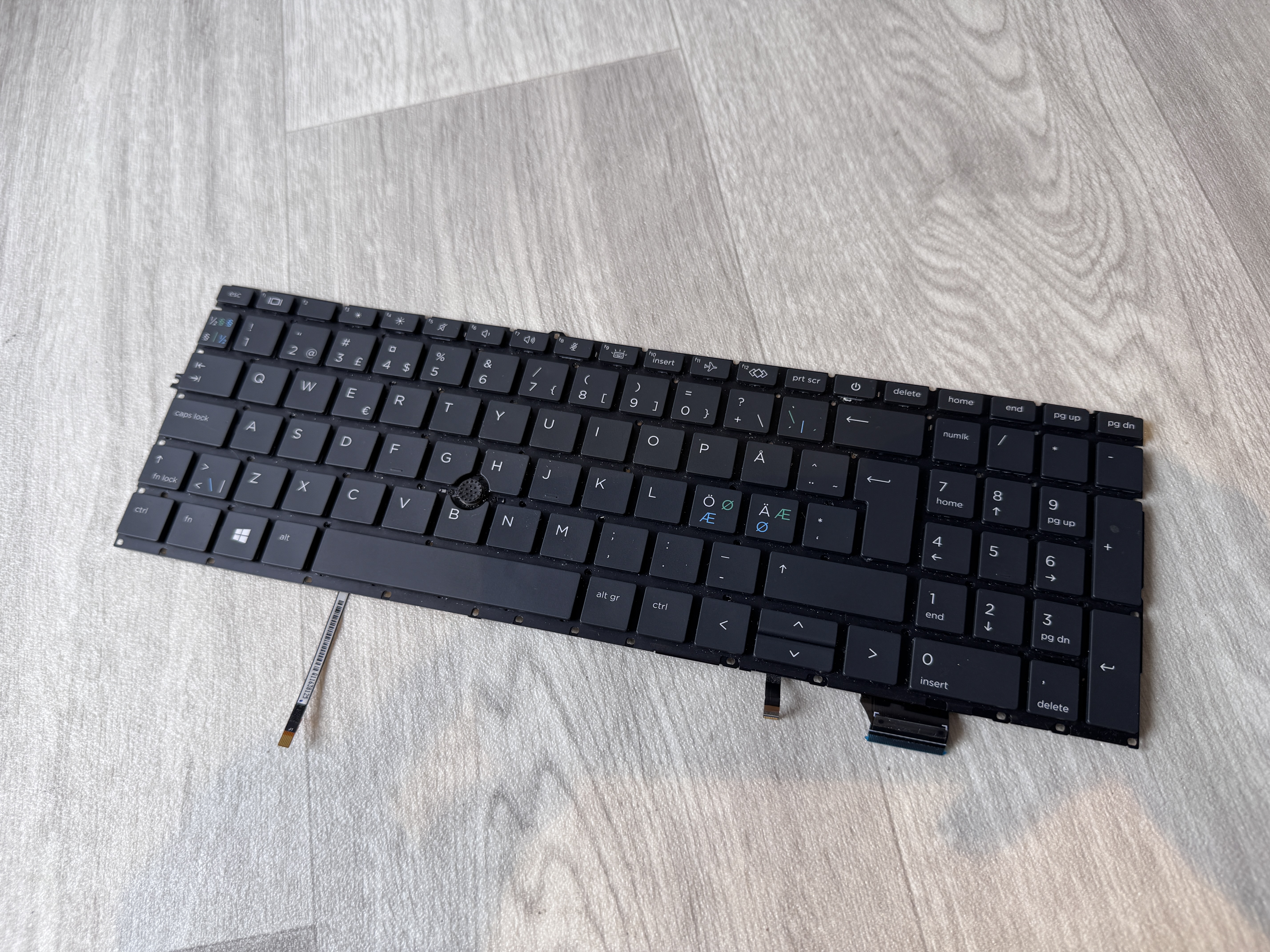 Original HP Nordic Keyboard L89916-DH1 EliteBook 755 850 855 G7 G8 ZBook Firefly 15 G7 G8