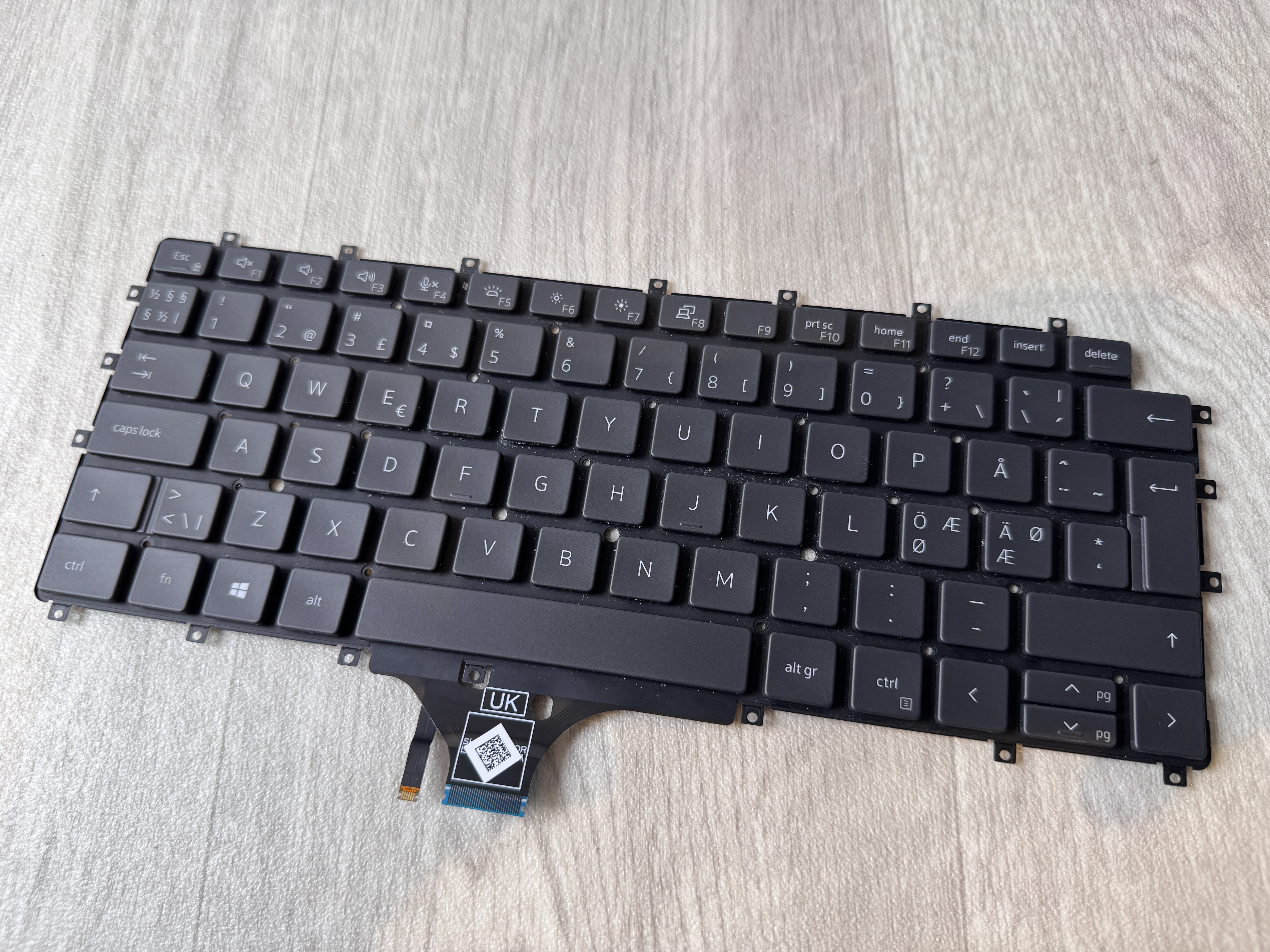 Dell Nordic Keyboard Dell Latitude 15 9510 9520 CN-0HYJW3 0HYJW3 HYJW3