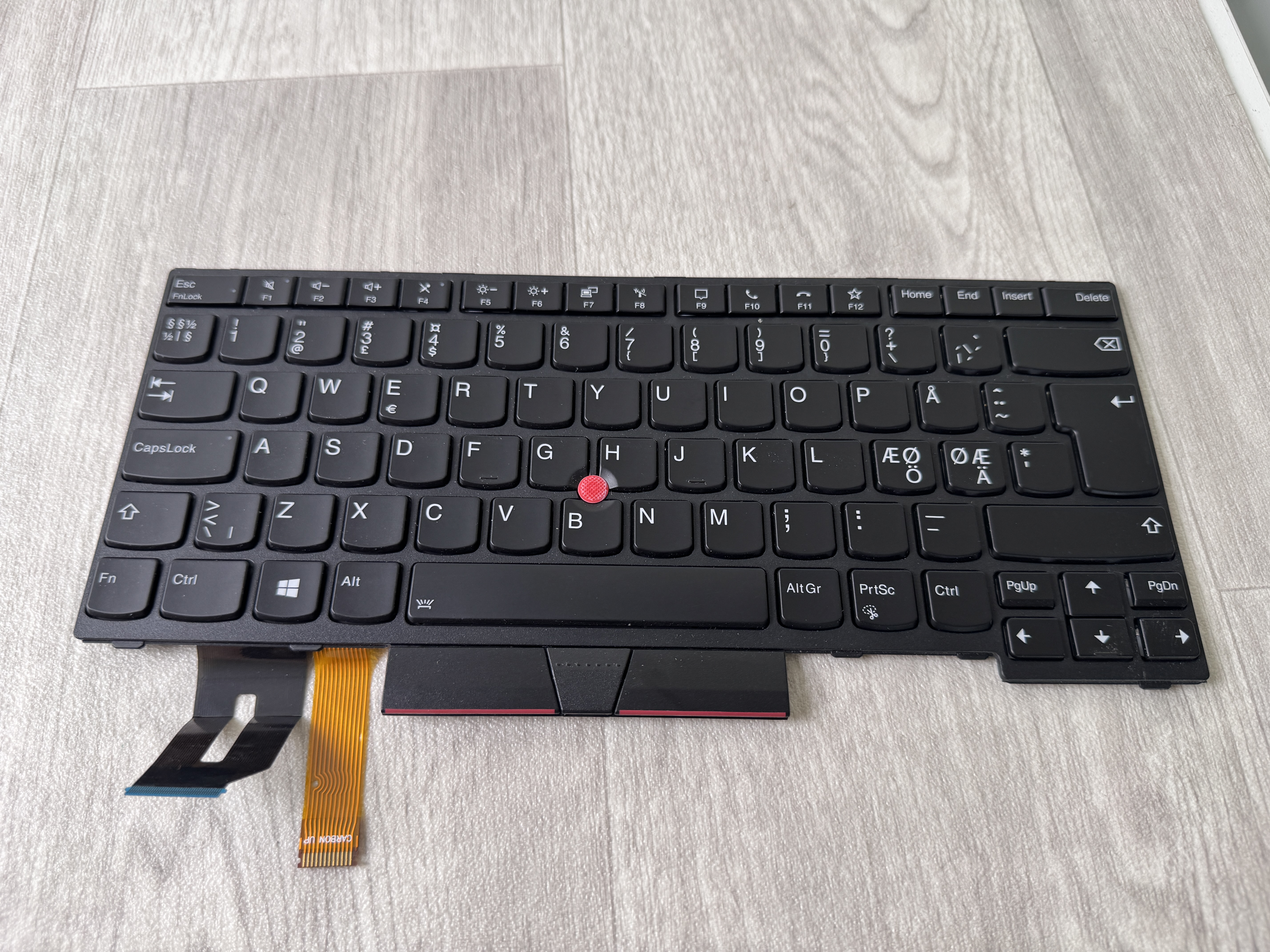 Lenovo Nordic Keyboard 5N20V43938 ThinkPad T14 P14s Gen1 Gen2 G1 G2 Tangentbord