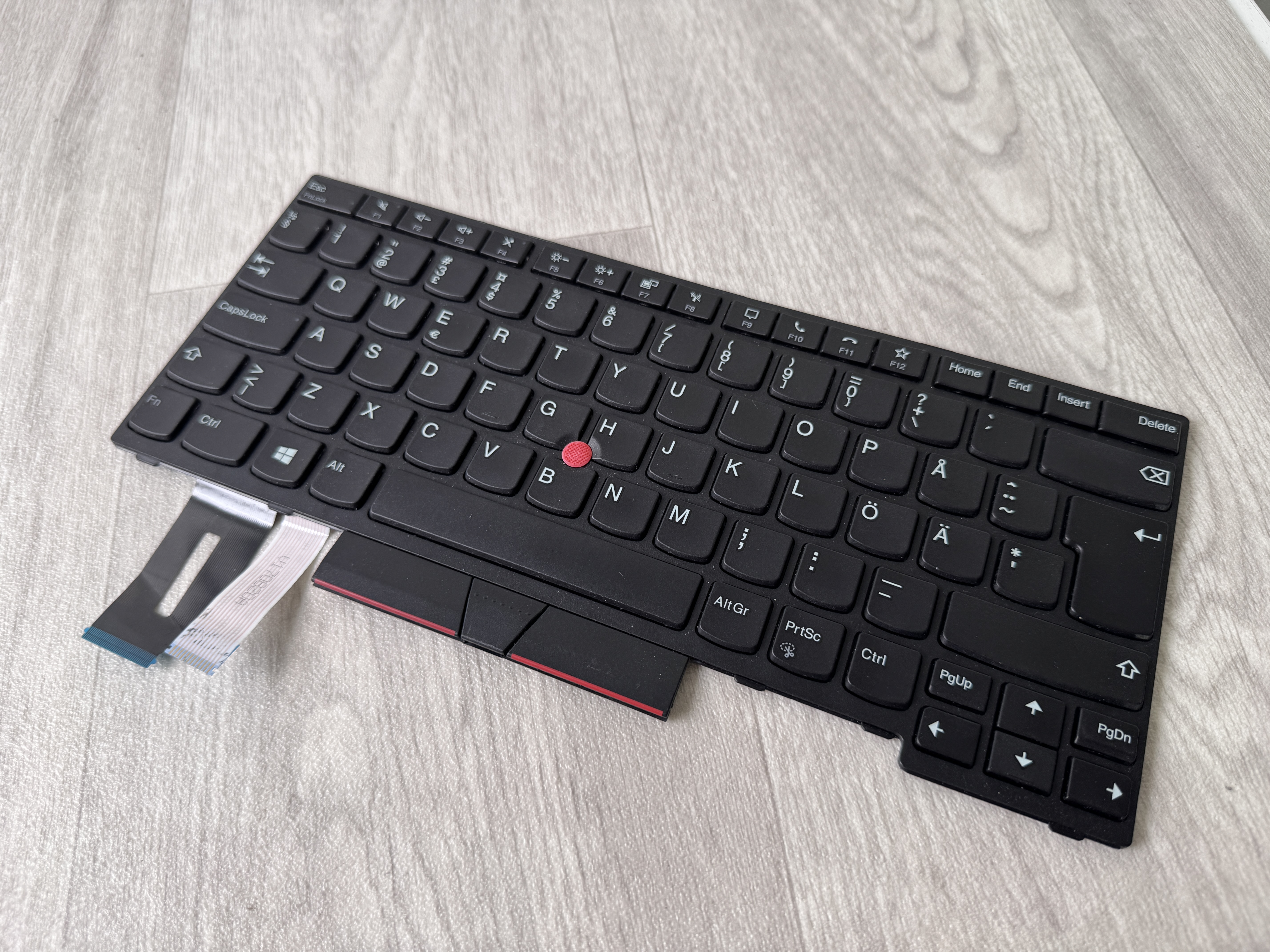 Lenovo Swedish Keyboard 5N20V44177 ThinkPad T14 P14s Gen1 Gen2 G1 G2 Tangentbord