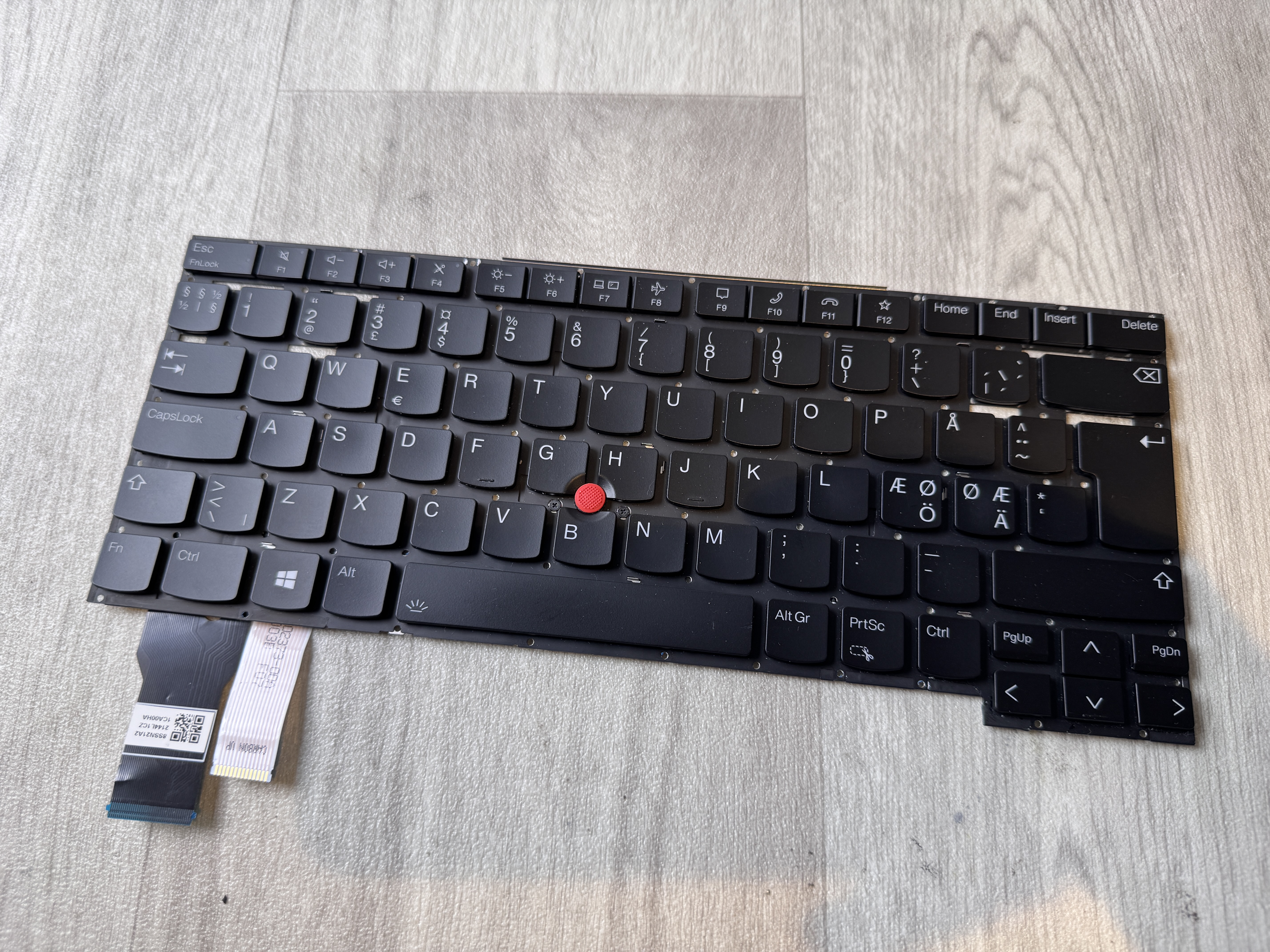 Lenovo Nordic Keyboard Thinkpad T14s Gen2 P1 Gen4 X1 Extreme 4th Gen Tangentbord