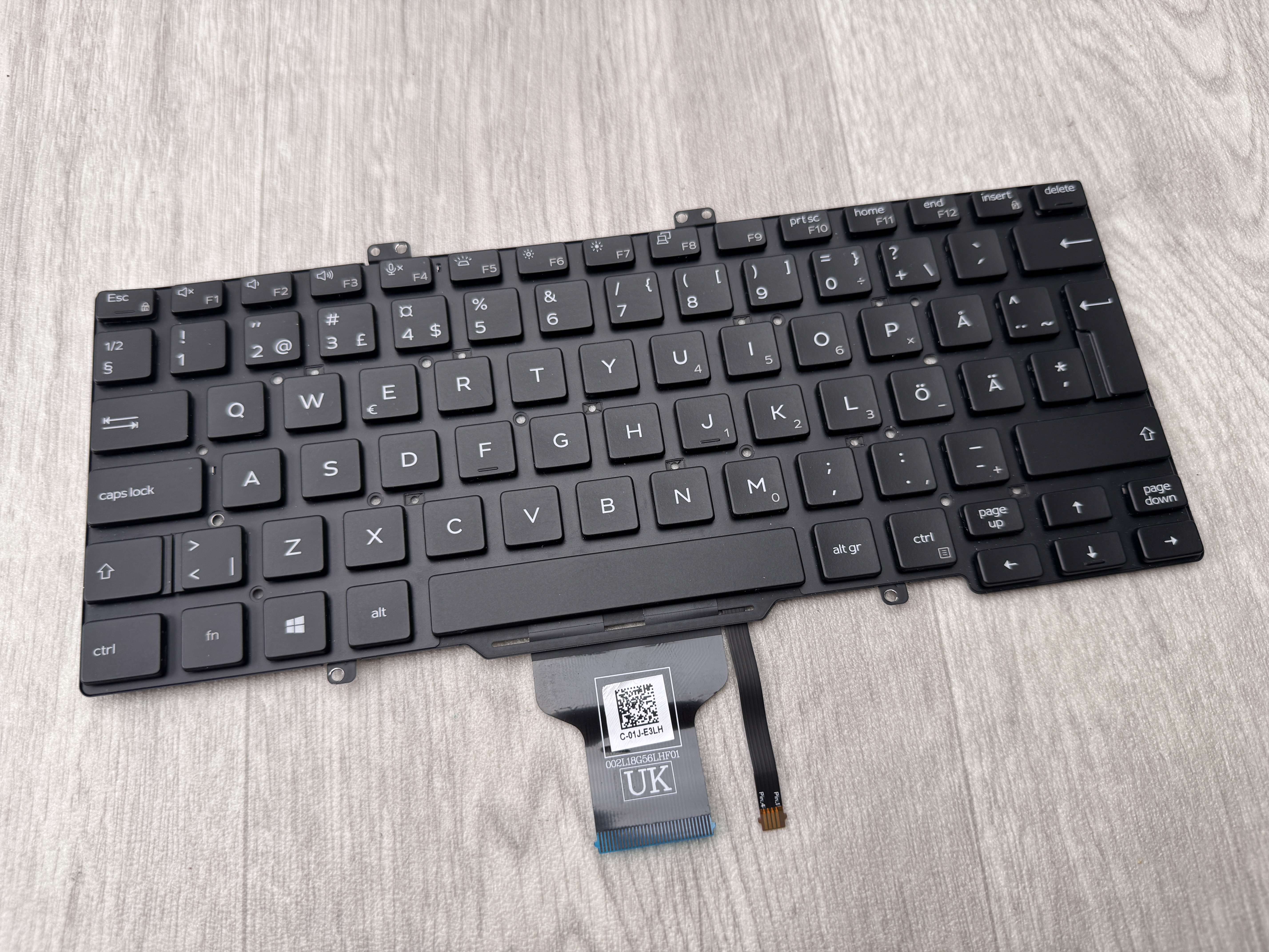 Original Dell Tangentbord / Keyboard till Dell Latitude 7400 5400 5410 5411 0Y553V