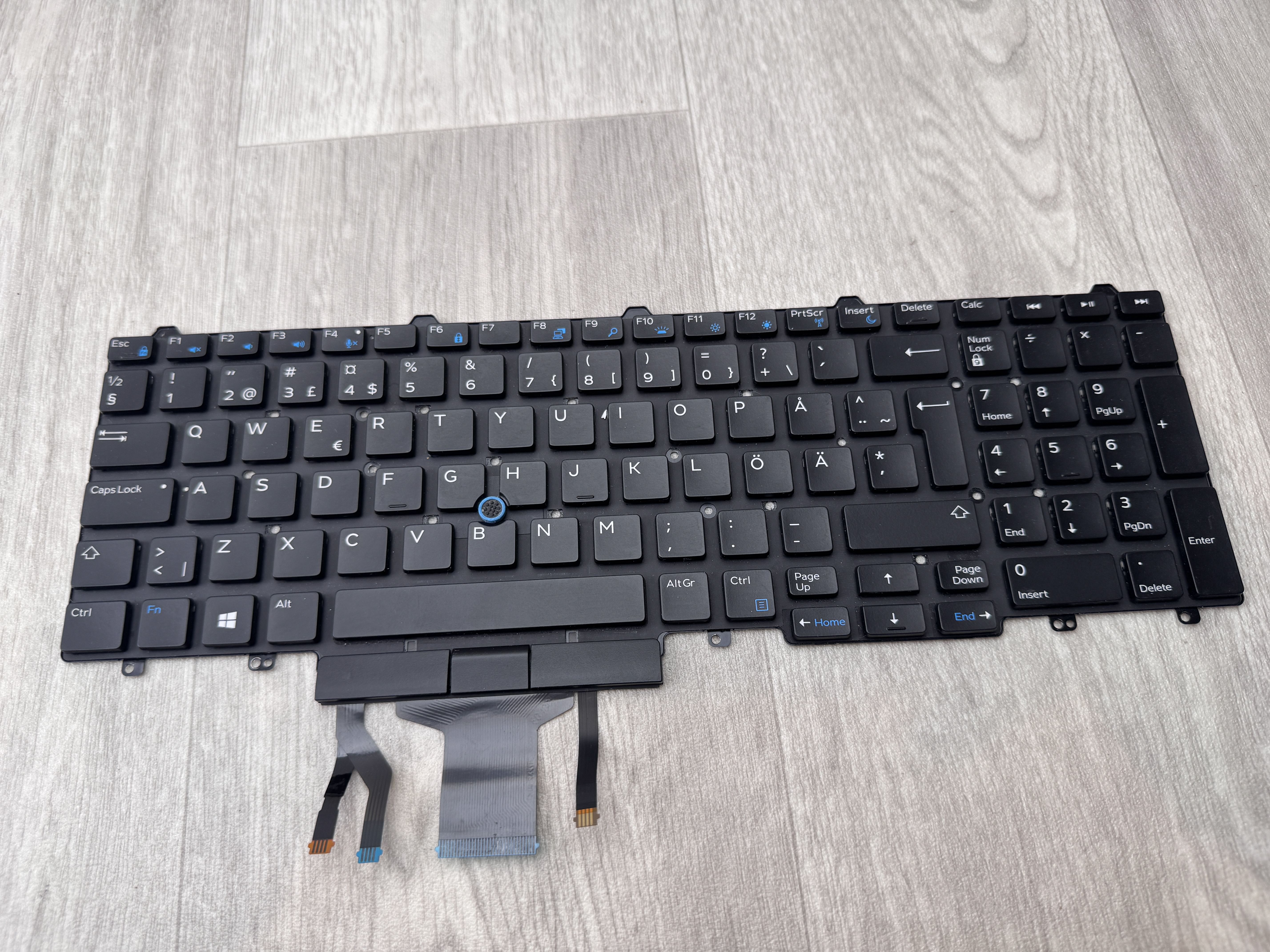 01XN1N Dell Swedish Keyboard E5550 E5570 5580 5590 5591 Precision 3510 7510 7520 7710 7720 Tangentbord