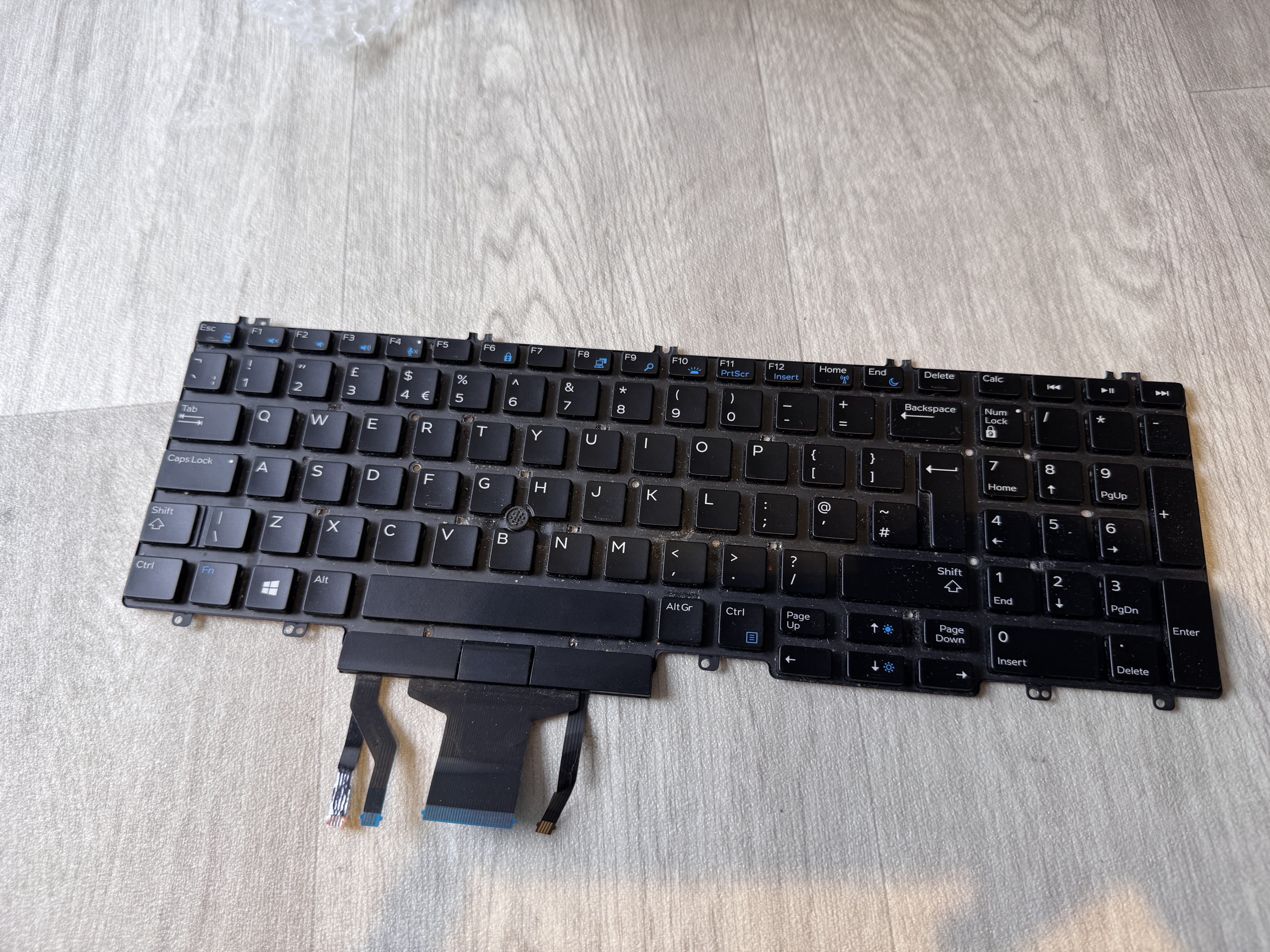 Original Dell UK ENGLISH Keyboard Precision 7530 7540 7730 7740 0KRG22 Tangentbord