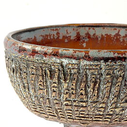 Isak Isaksson (2000s) Unique Chawan Bowl with Brown Glaze 14 cm #32
