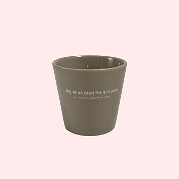 Mugg "Jag är så glad för min skull" Beige