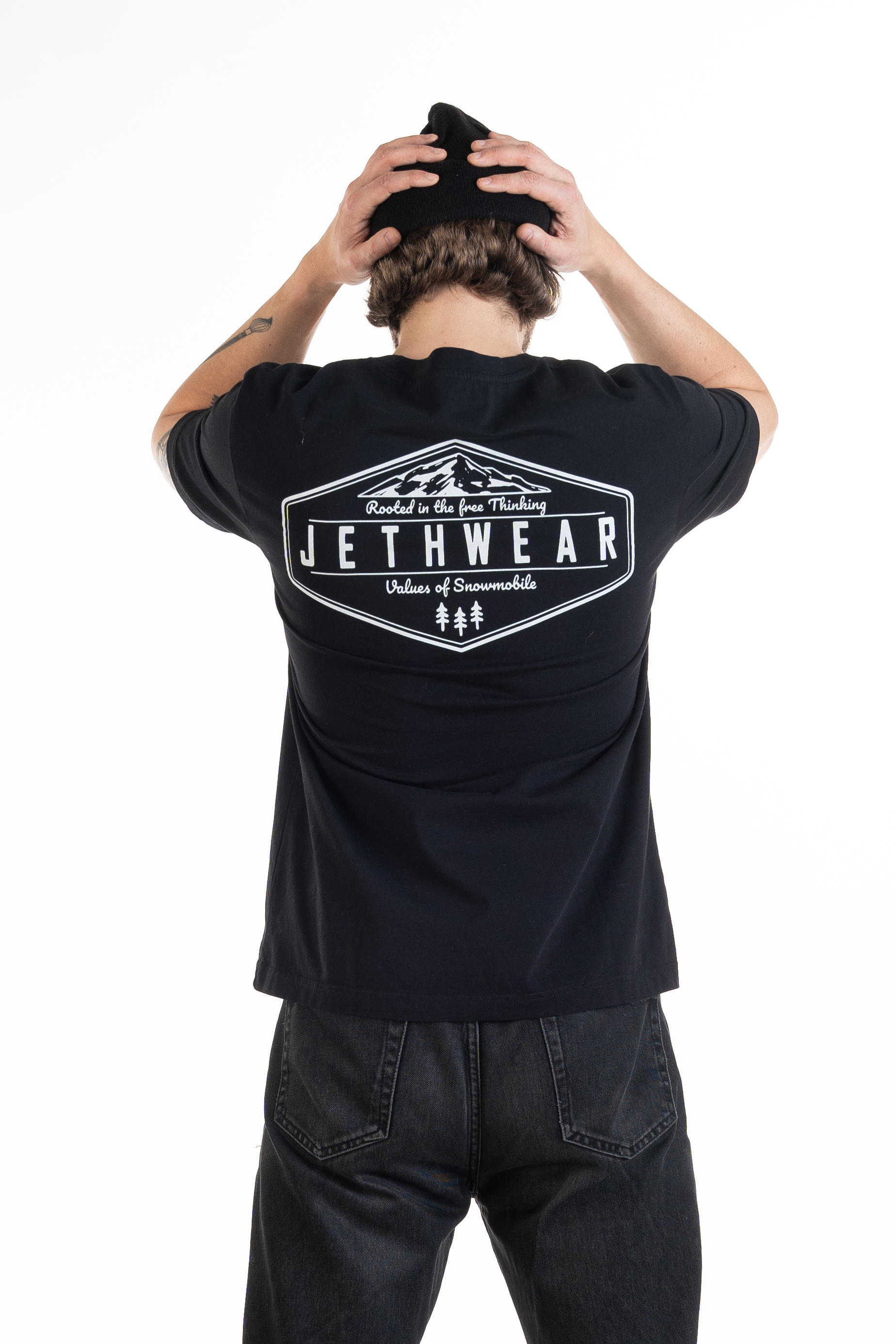 Jethwear T-shirt - Rooted Black / Light Grey - 2