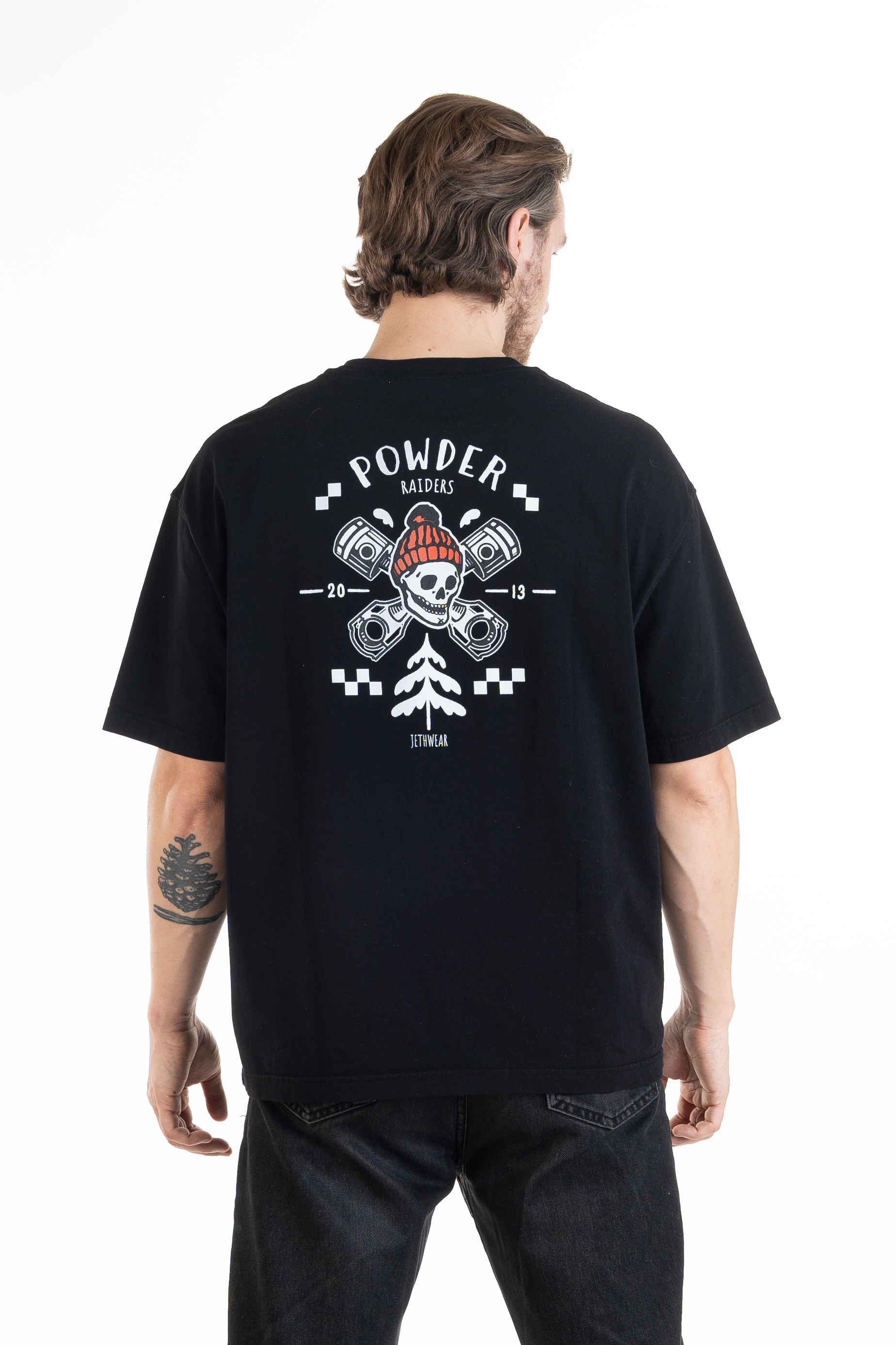 Jethwear T-shirt Raiders Box Tee - Black / Orange - 2