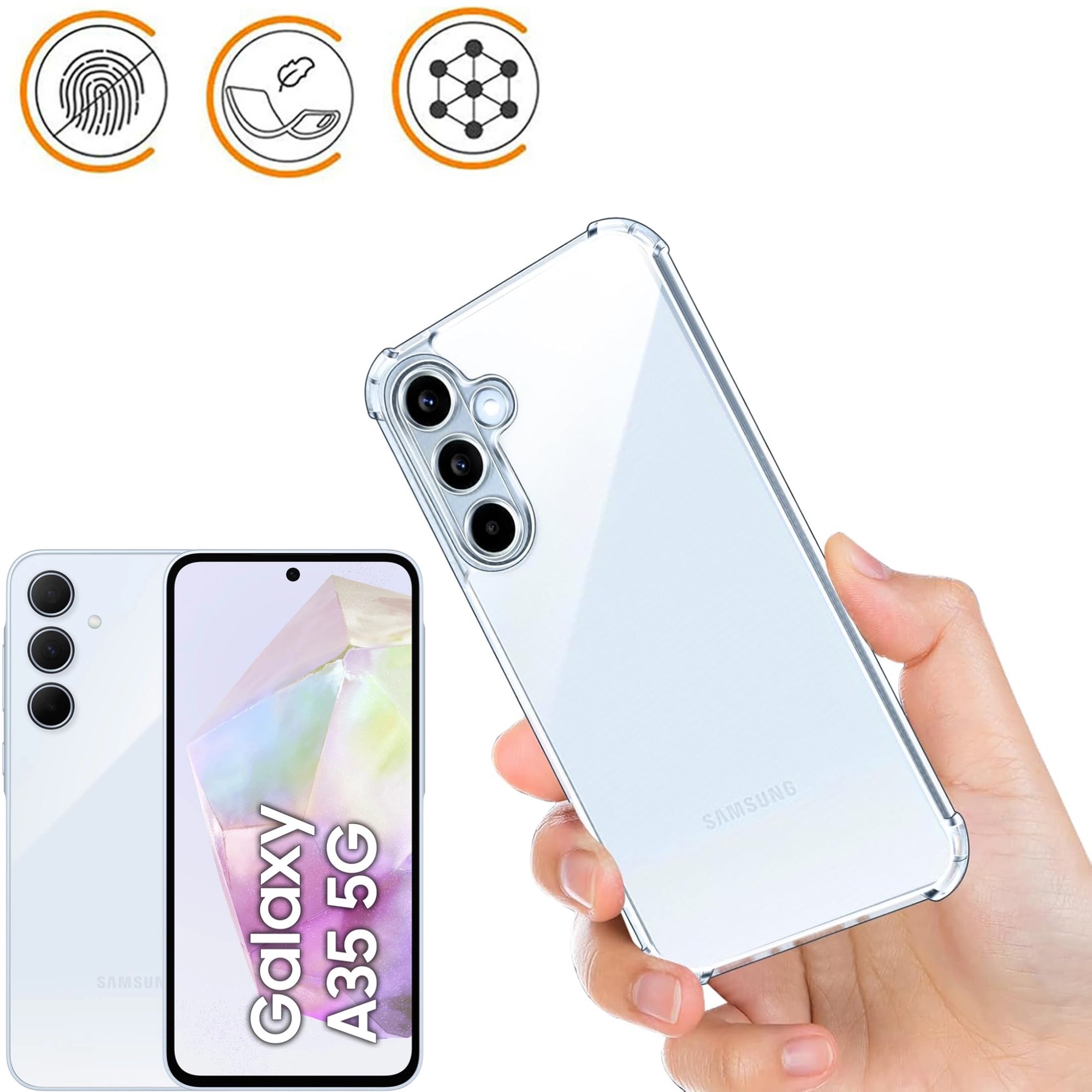 Samsung Galaxy A35 skal fodral Army V3 -