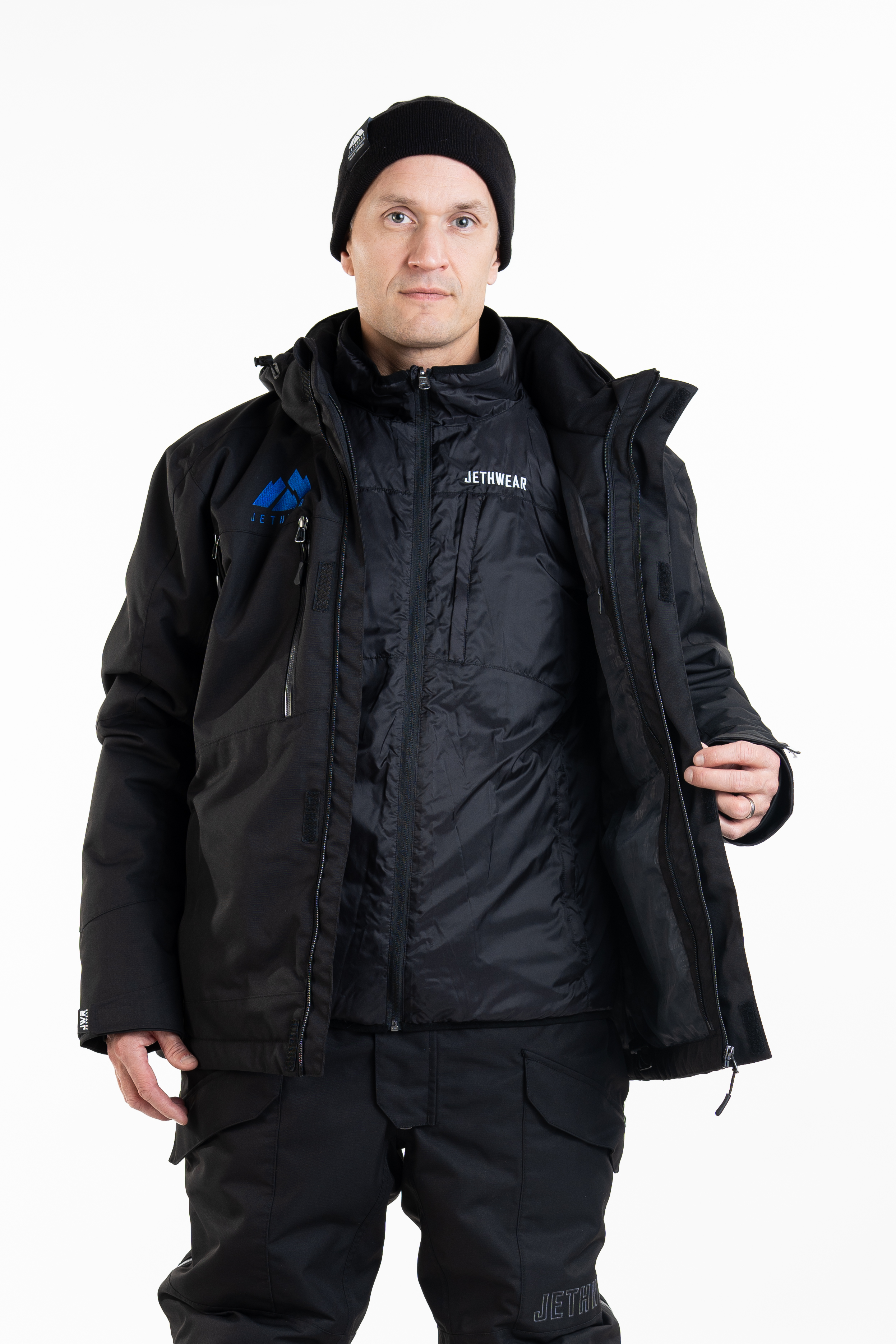 Jethwear Adapt Jacket - Black / Cobalt - 3in1 - 9