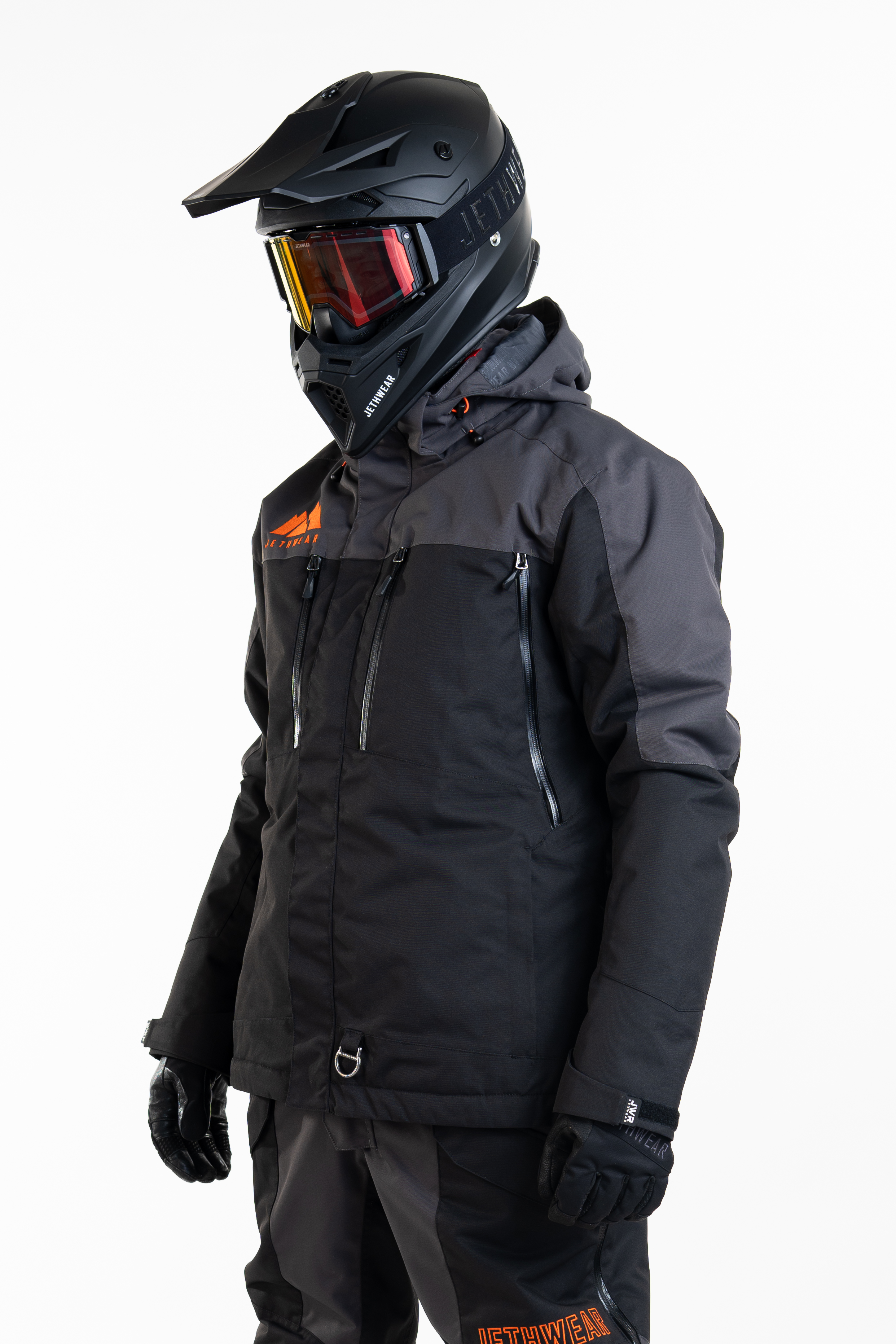 Jethwear Adapt Jacket - Black / Iron / Orange - 3in1 - 2