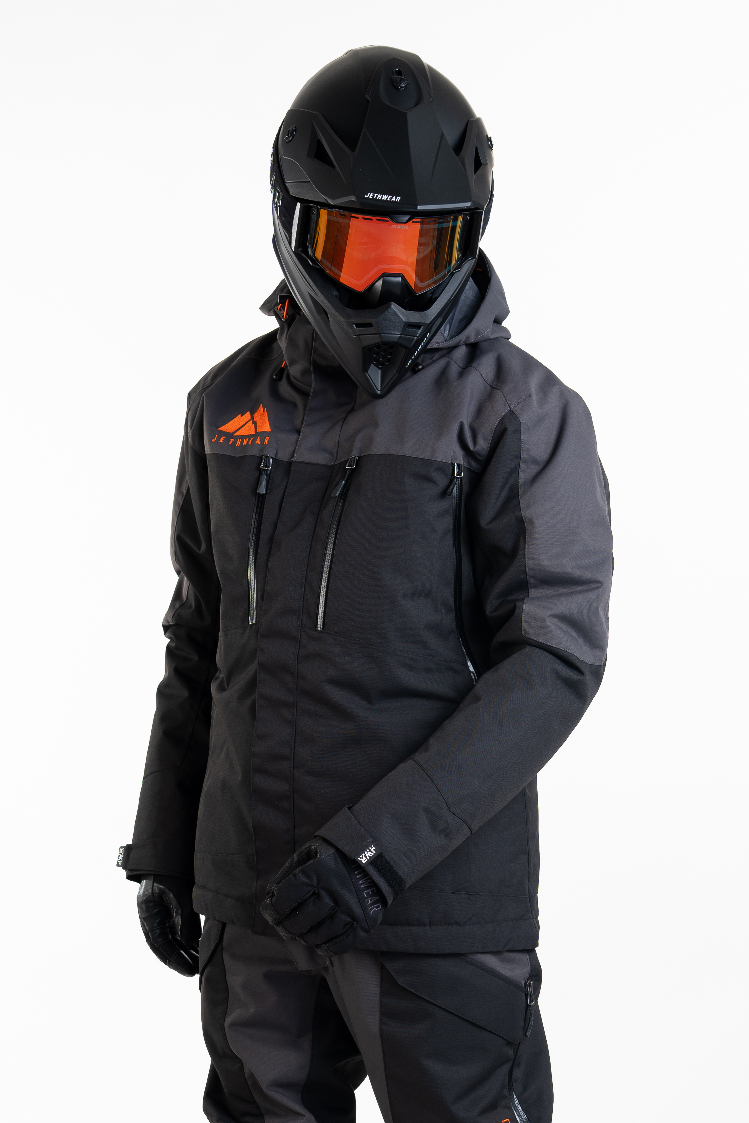 Jethwear Adapt Jacket - Black / Iron / Orange - 3in1 - 7