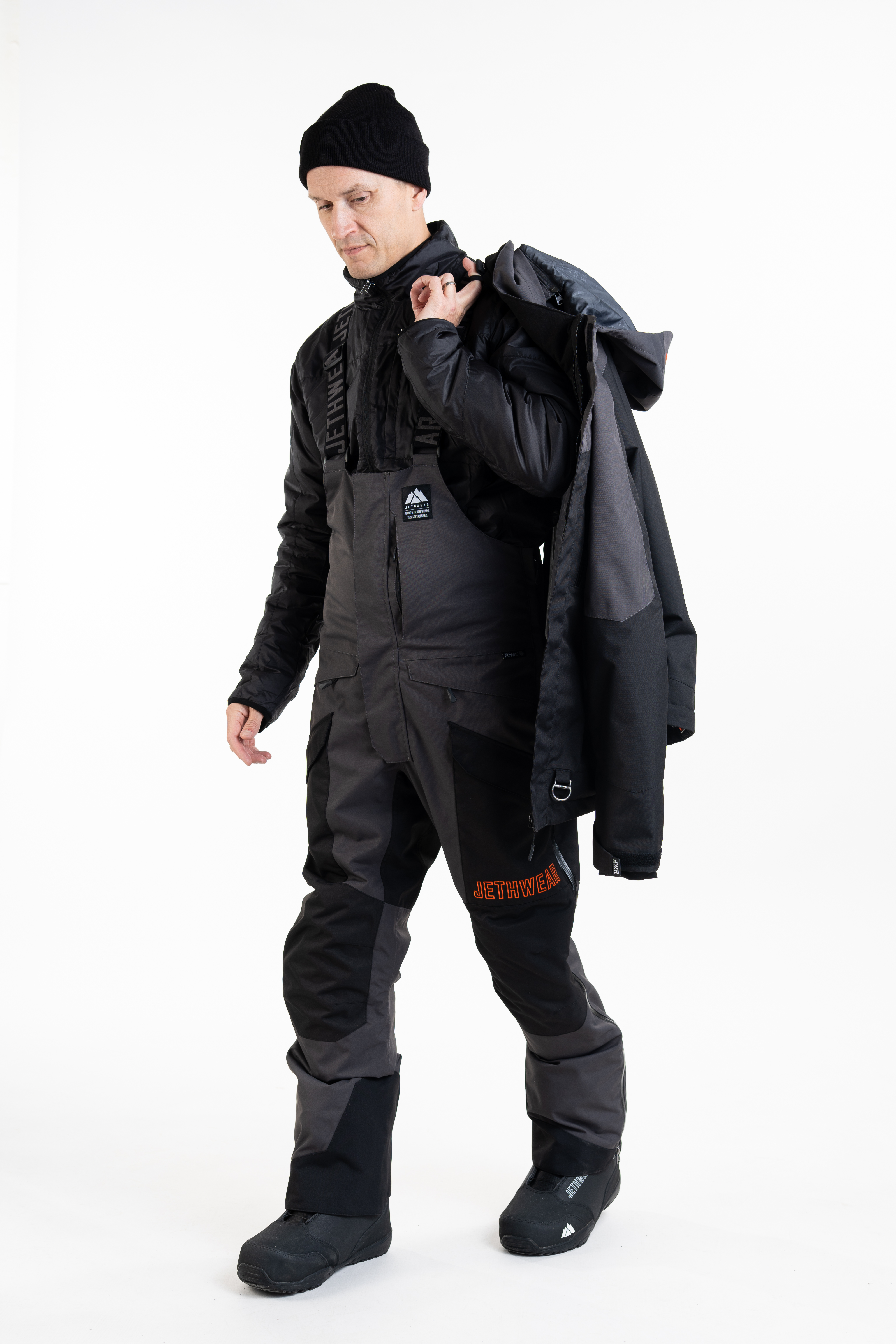 Jethwear Adapt Jacket - Black / Iron / Orange - 3in1 - 24